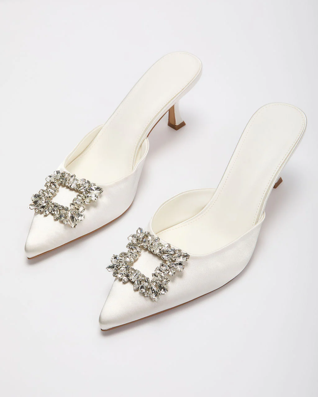 Lets Dance Rhinestone Buckle Mule