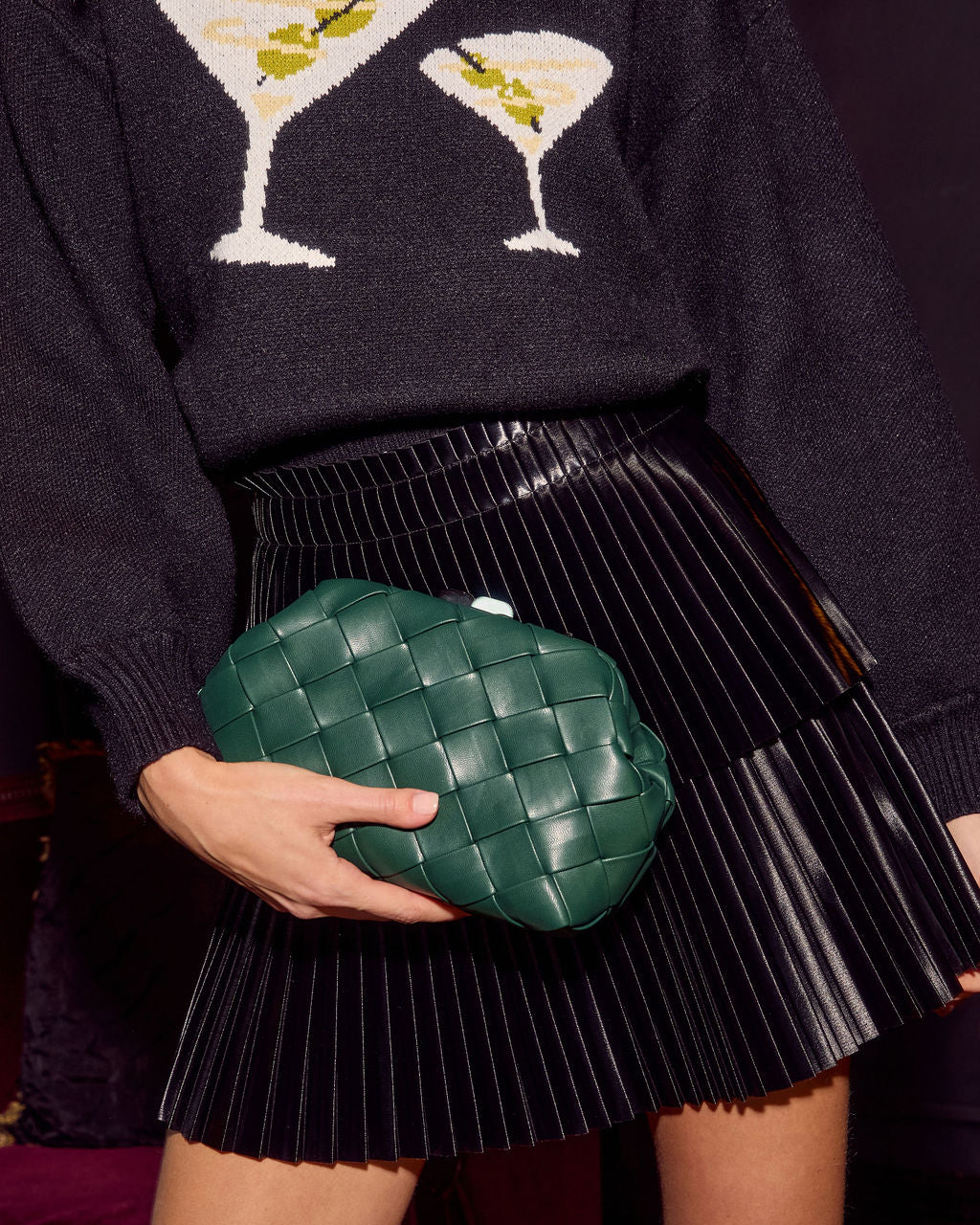 Head Over Heels Woven Clutch