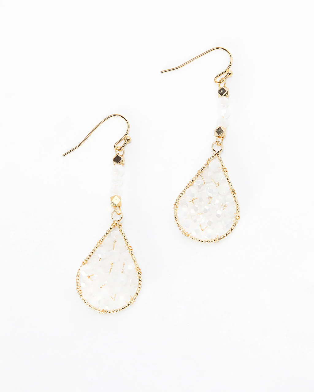 Nylah Dainty Beaded Drop Earrings