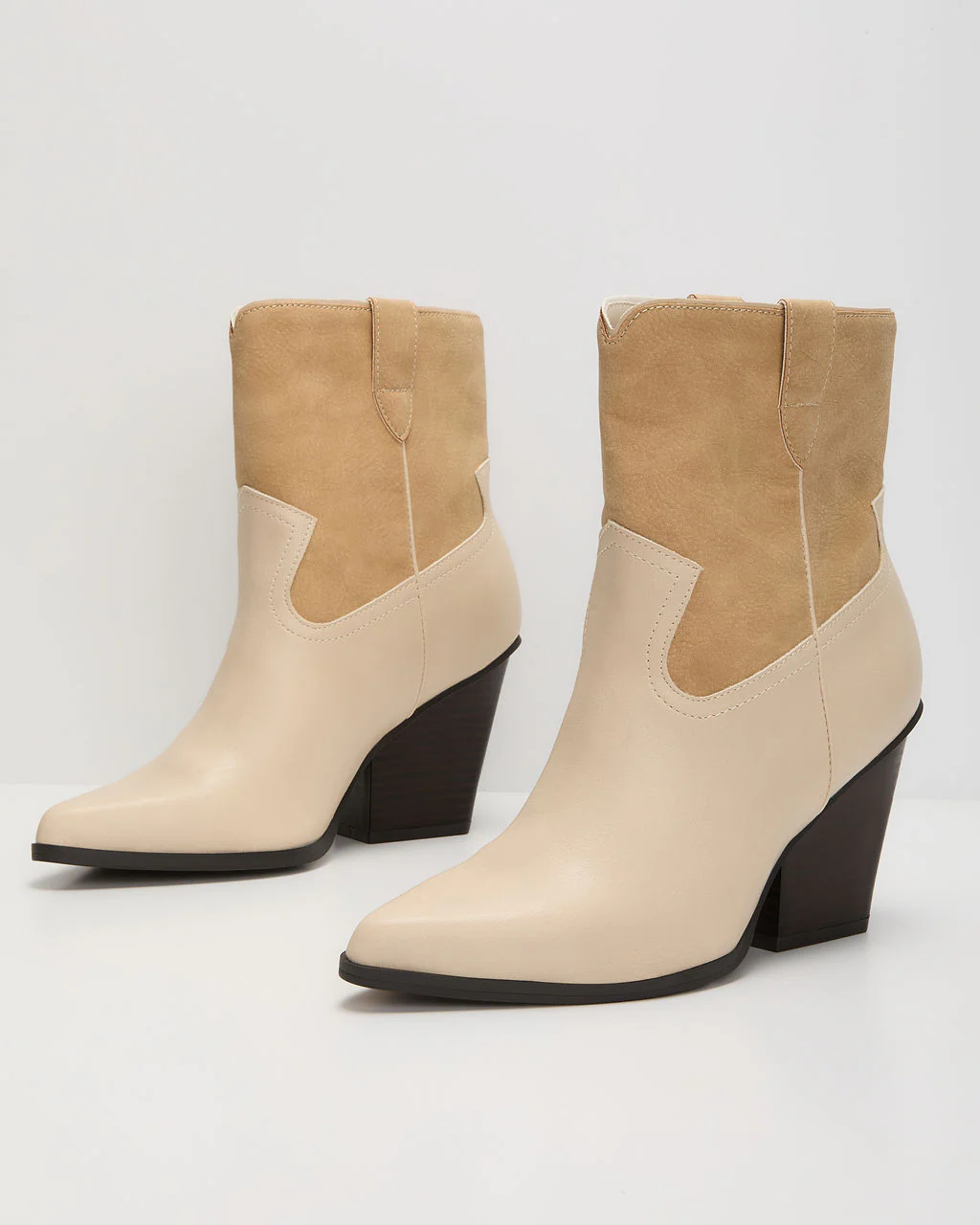 Saddle Up Colorblock Western Booties
