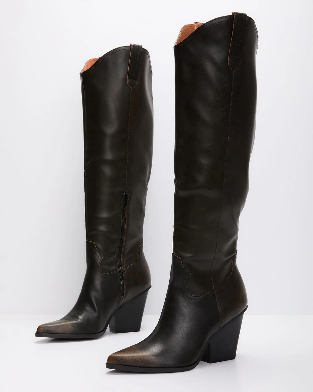 Sandalwood Western Knee High Boots