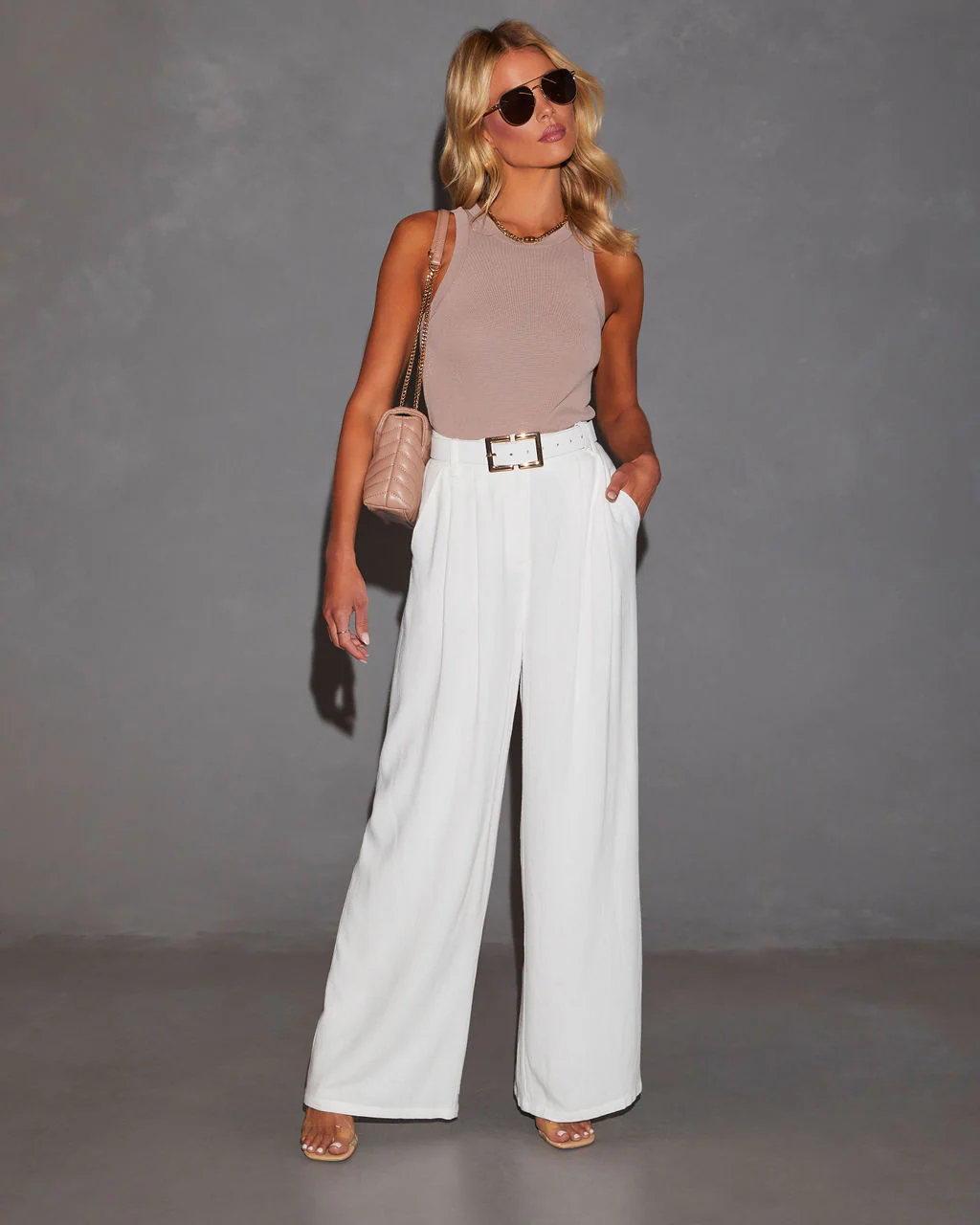 Kourtney Sleeveless Knit Tank