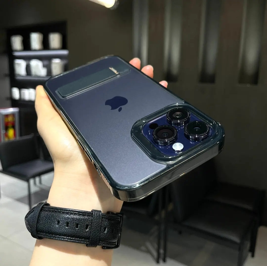 Hidden Kickstand Clear iPhone Case