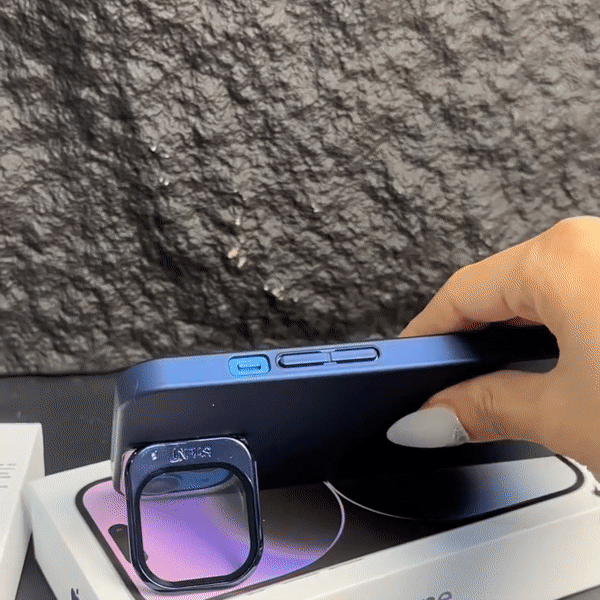 Hidden kickstand & Lens Protector Ultra Thin iPhone Case