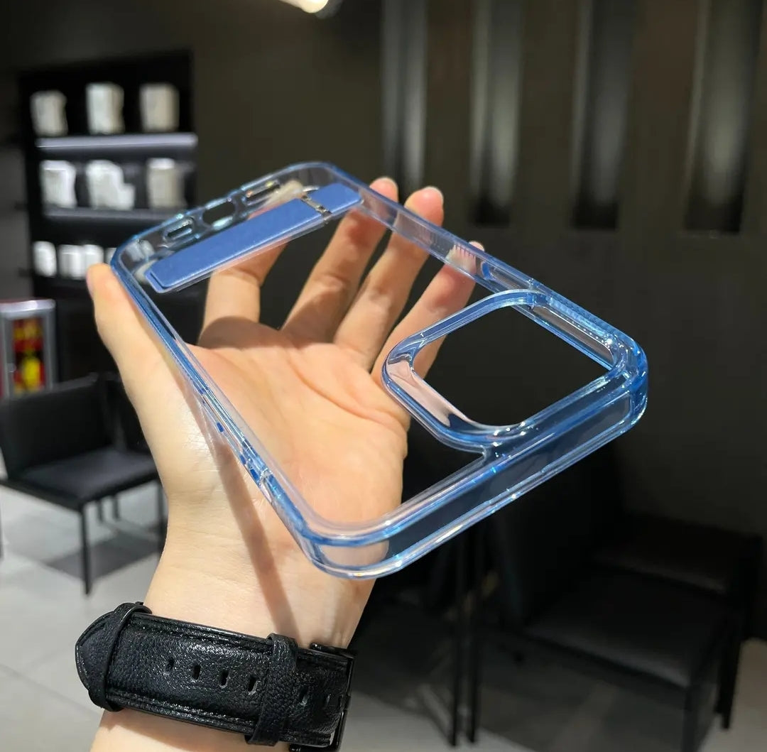 Hidden Kickstand Clear iPhone Case
