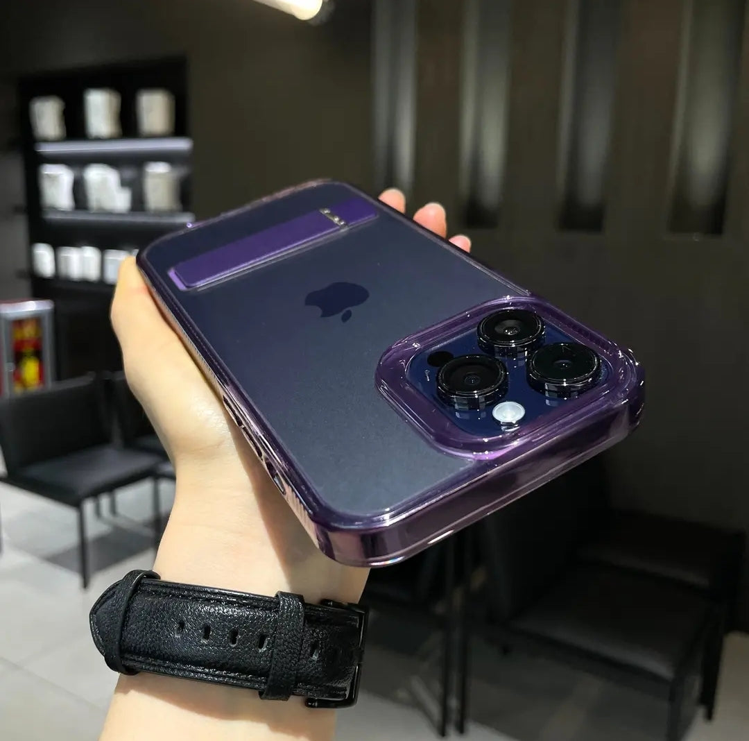 Hidden Kickstand Clear iPhone Case