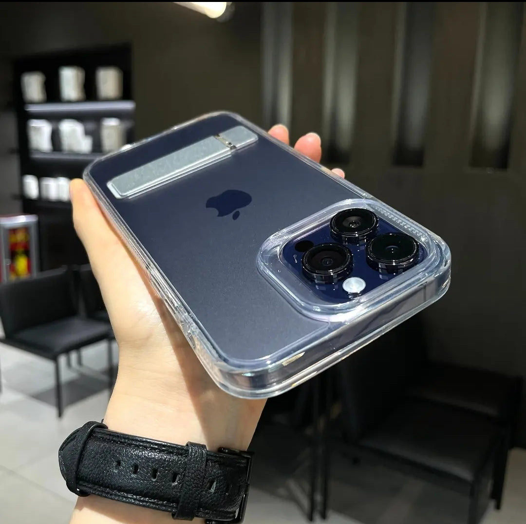 Hidden Kickstand Clear iPhone Case