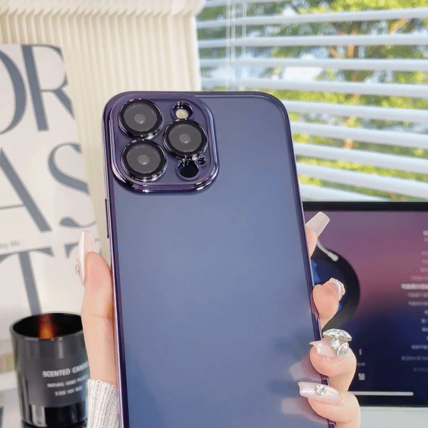 Luxury Crystal Clear iPhone Case With Camera Protector