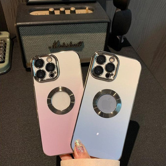 Faded Solid Color iPhone Case With Camera Protector