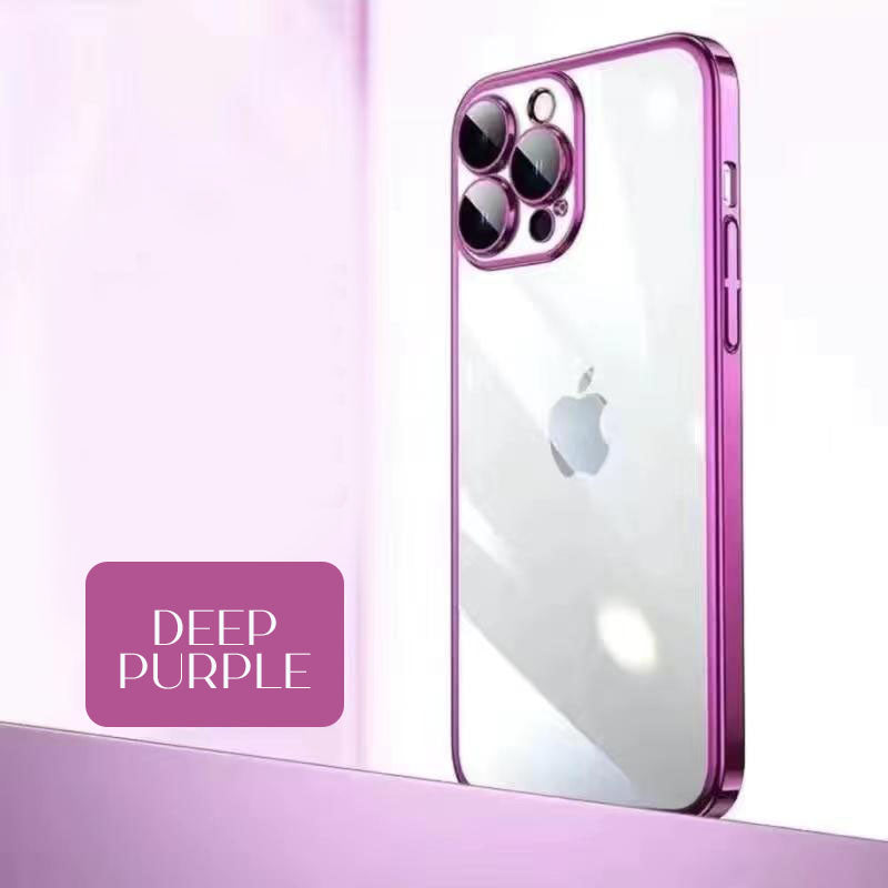 Luxury Crystal Clear iPhone Case With Camera Protector