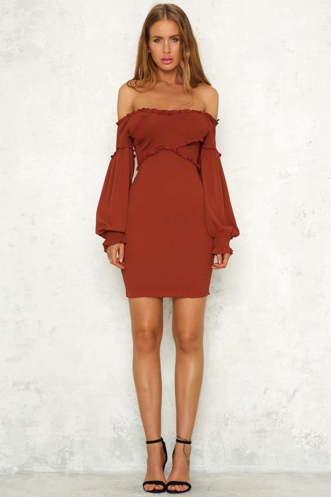 Intermission Dress Brick