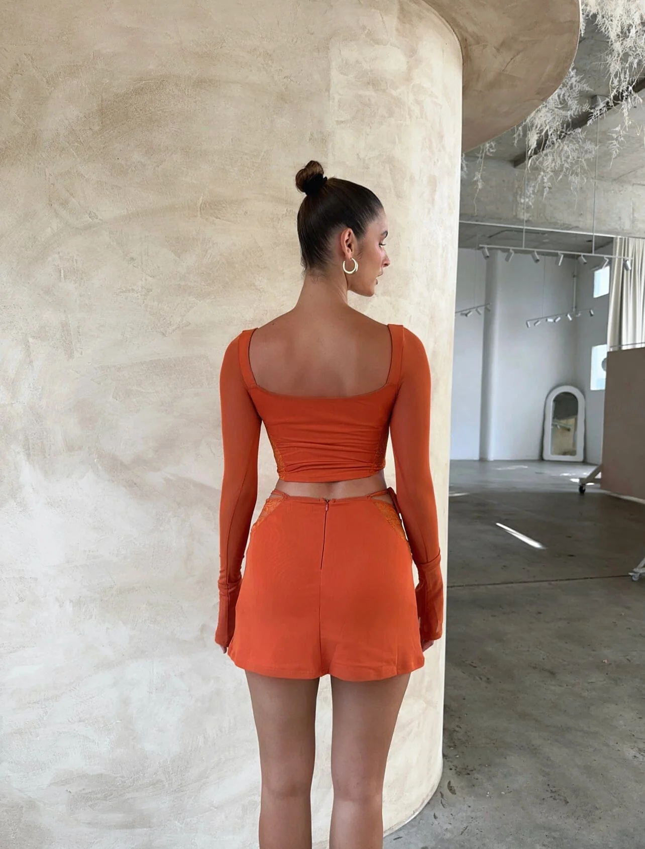 ROWAN MINI SKIRT ORANGE