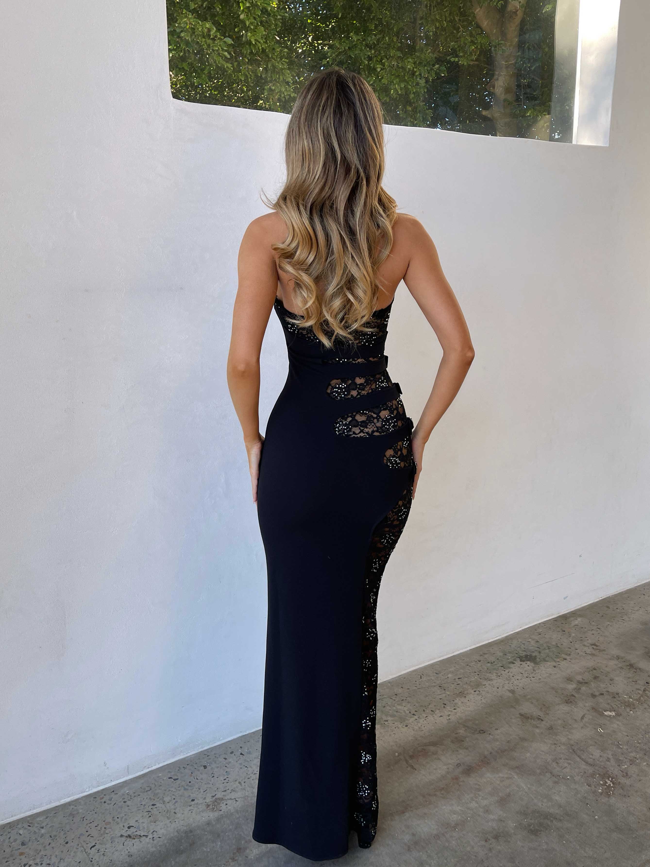 LAVINA MAXI DRESS BLACK