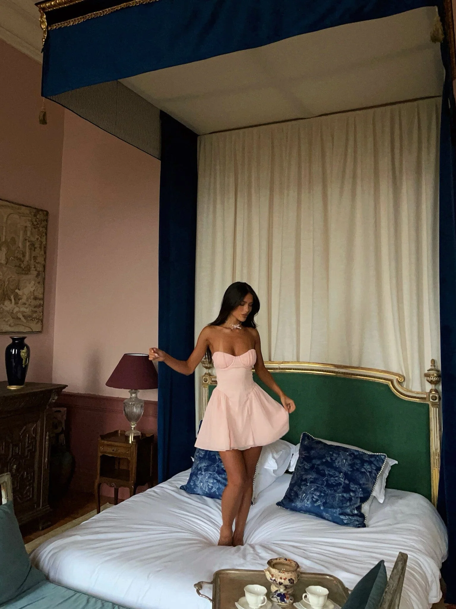 JAID MINI DRESS BABY PINK