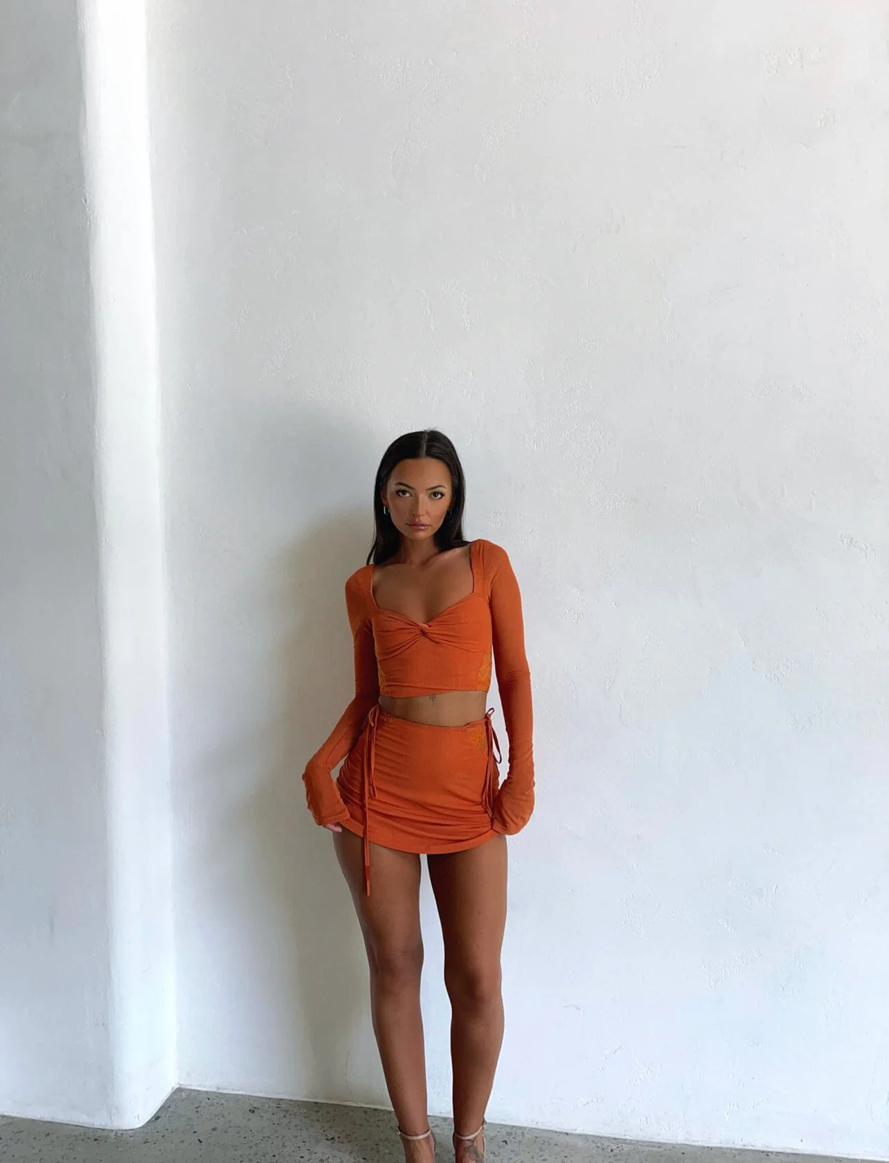 ROWAN MINI SKIRT ORANGE
