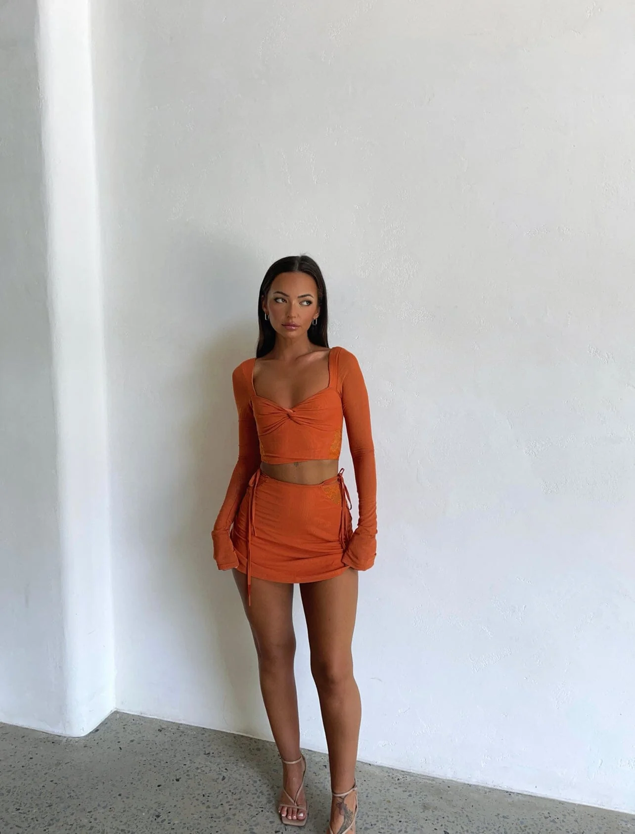 ROWAN MINI SKIRT ORANGE