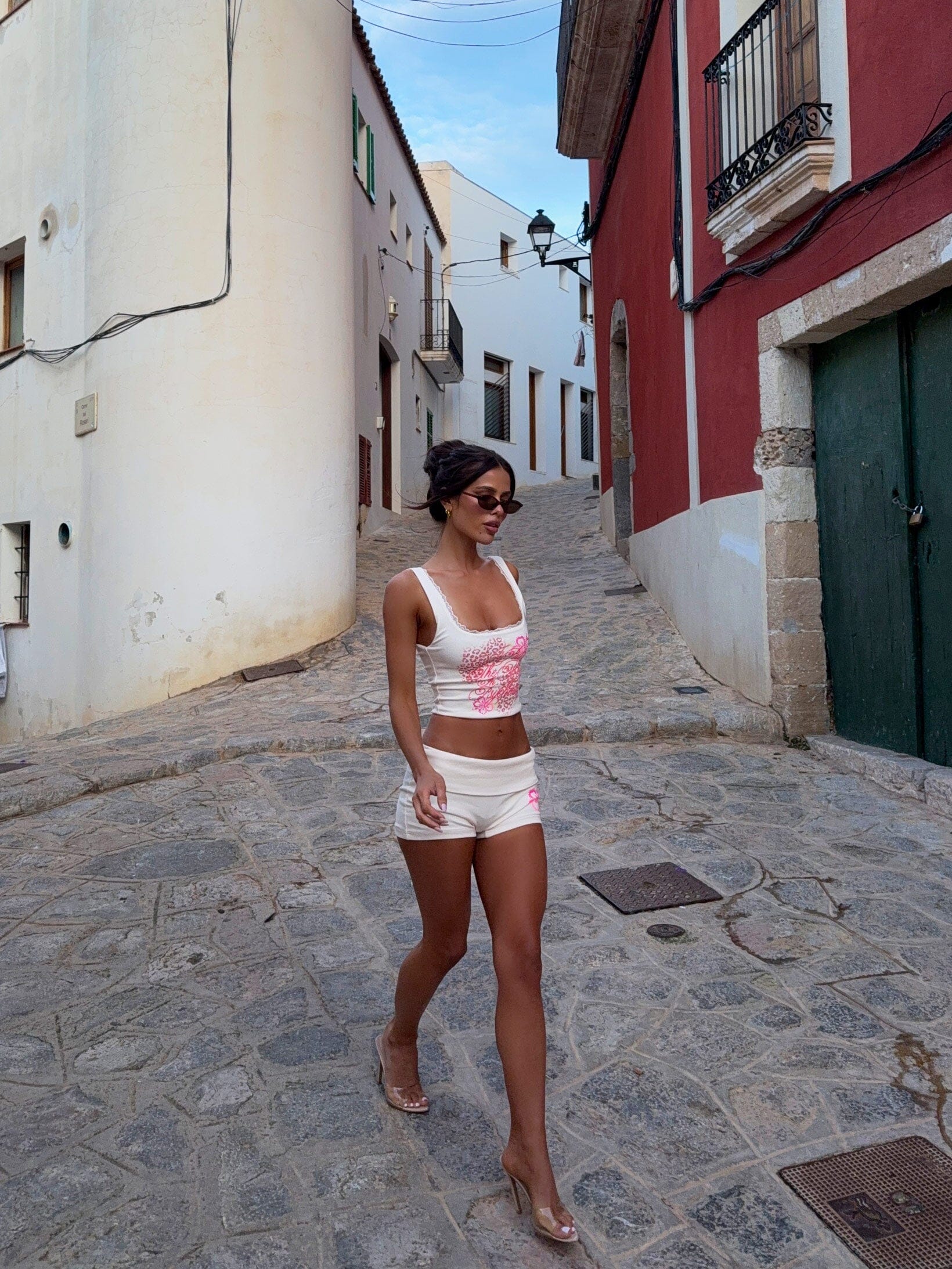 TONII SHORT YELLOW/PINK