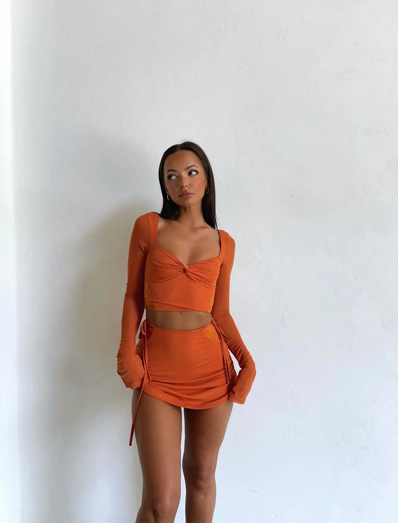 ROWAN MINI SKIRT ORANGE