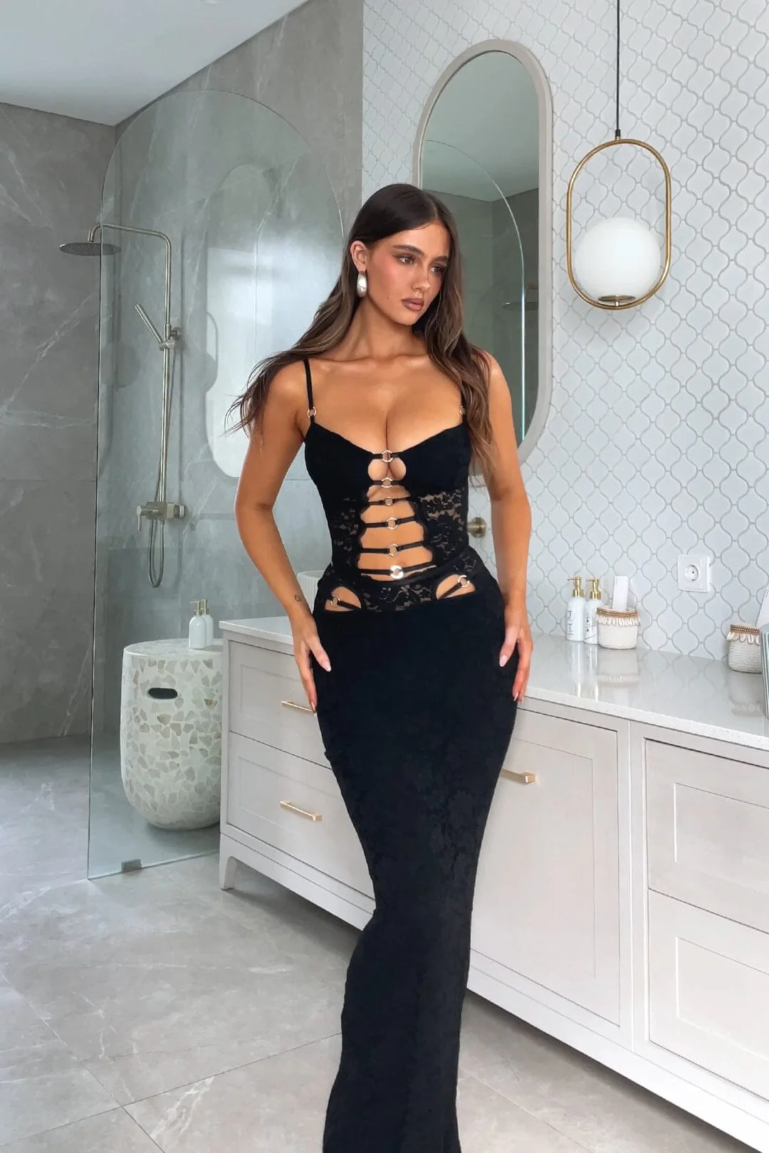 MOONRISE MAXI DRESS BLACK