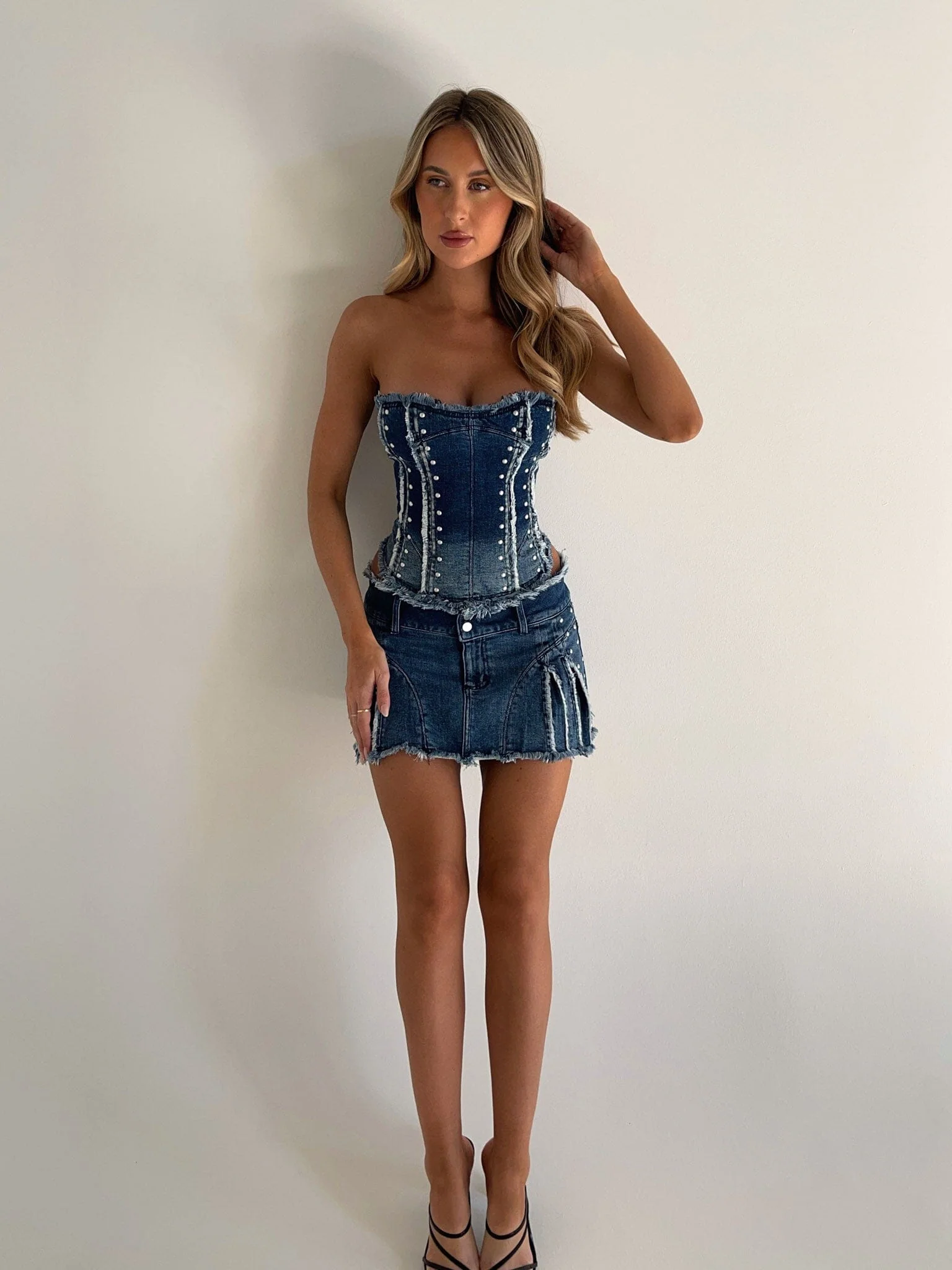 BENTLEY MINI SKIRT DENIM