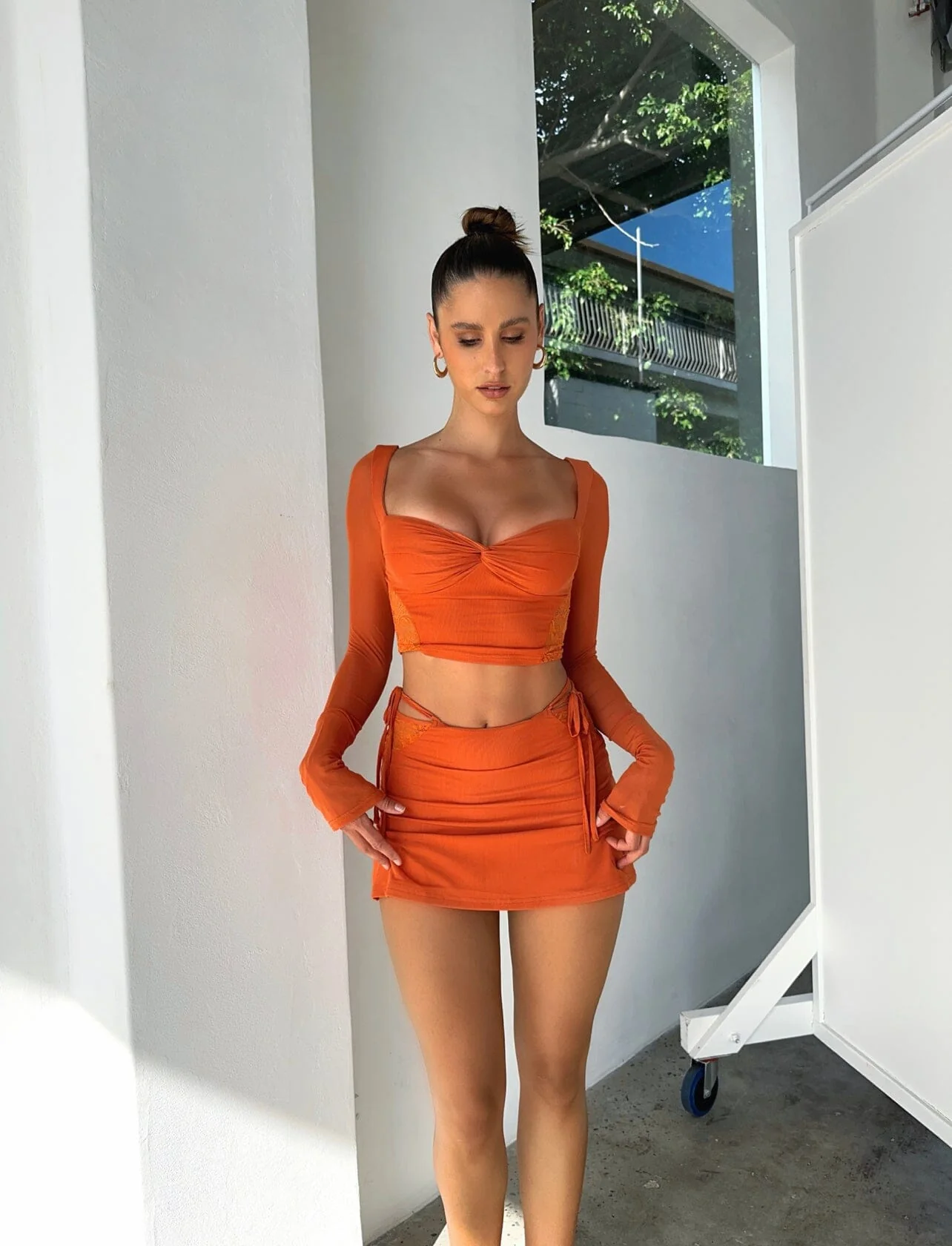 ROWAN MINI SKIRT ORANGE