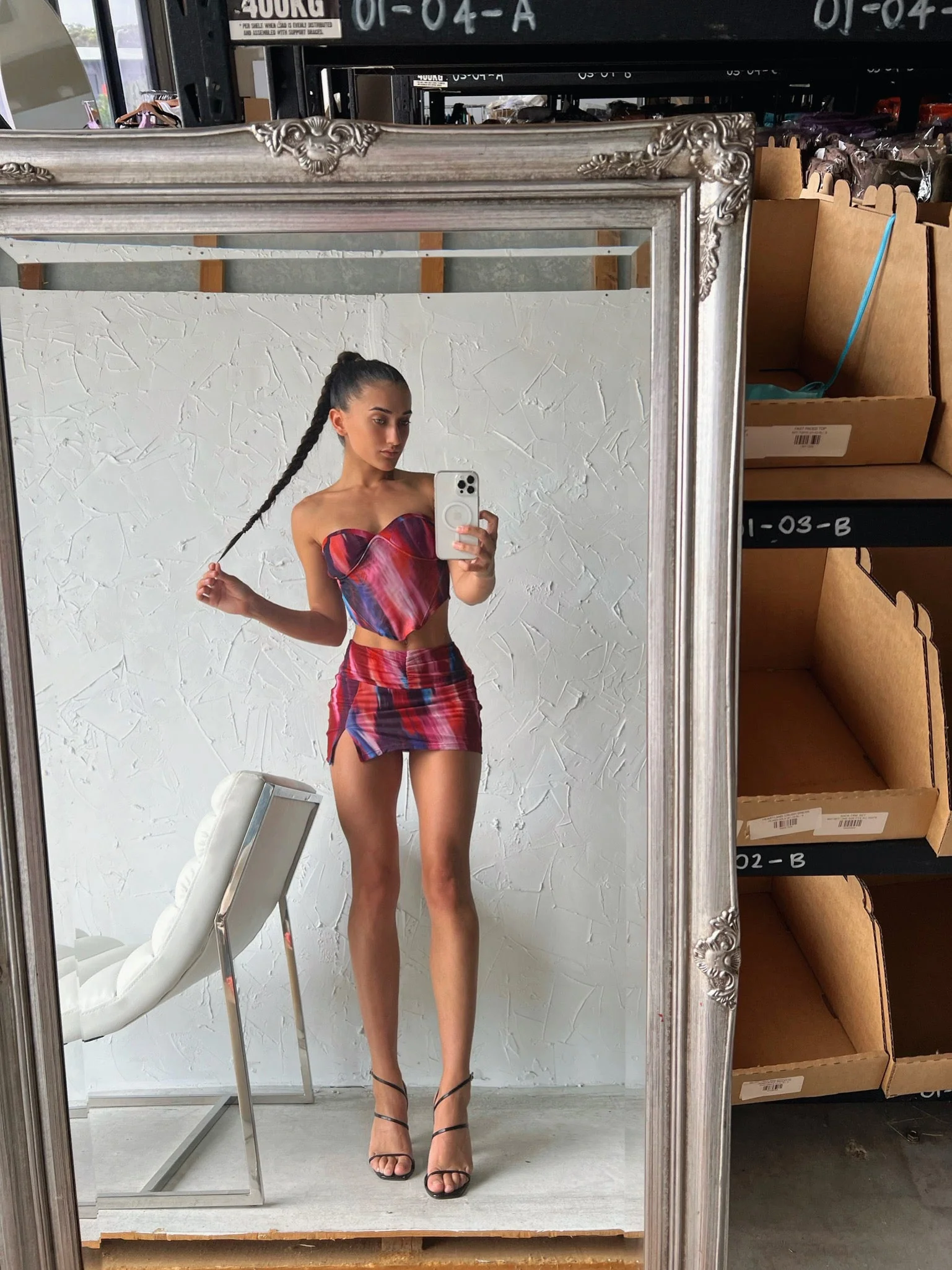 TAKE NO NOTICE MESH CROP TOP