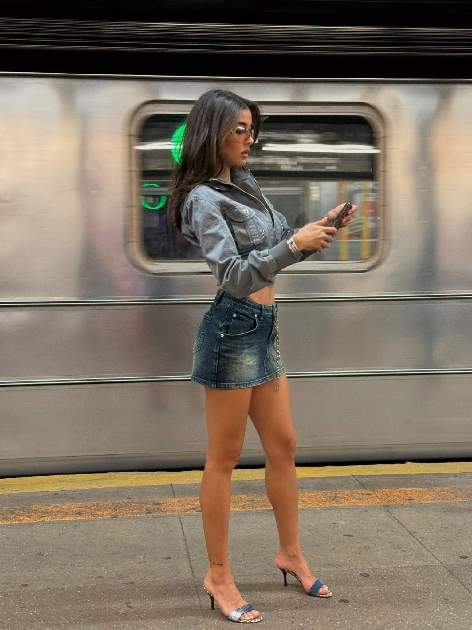 JAX MINI SKIRT DENIM