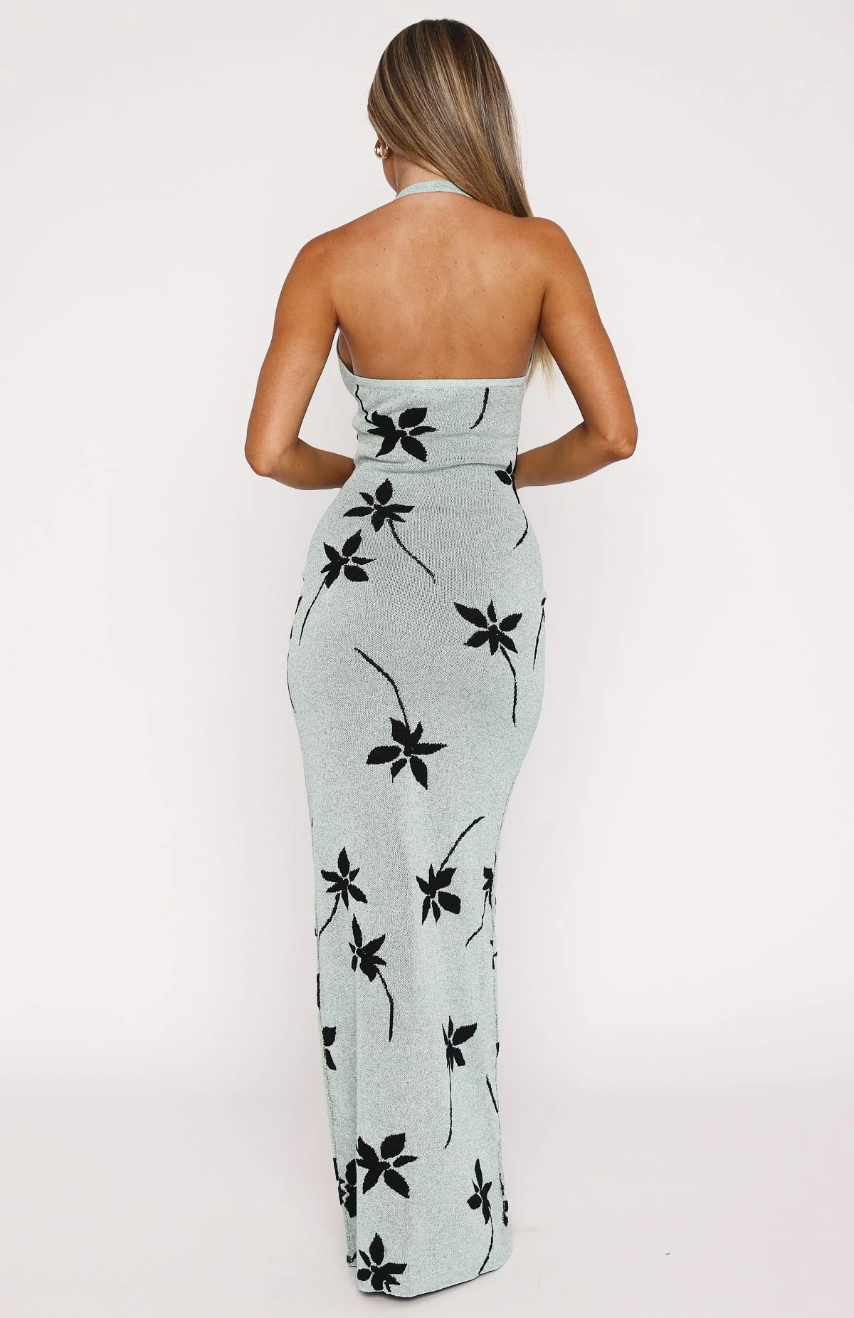 Chasing Heaven Knit Maxi Dress Mint