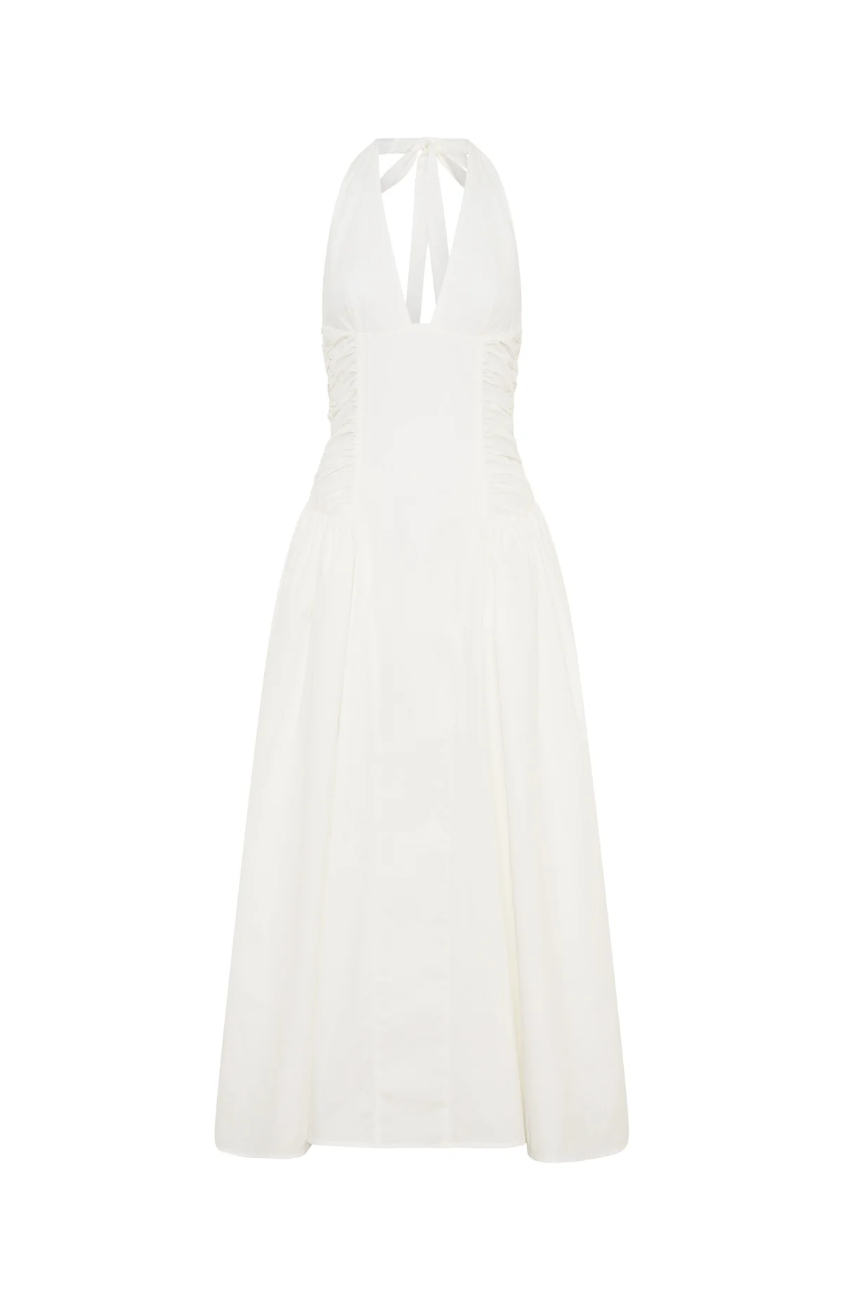 Tinsel Trouble Halter Midi Dress White