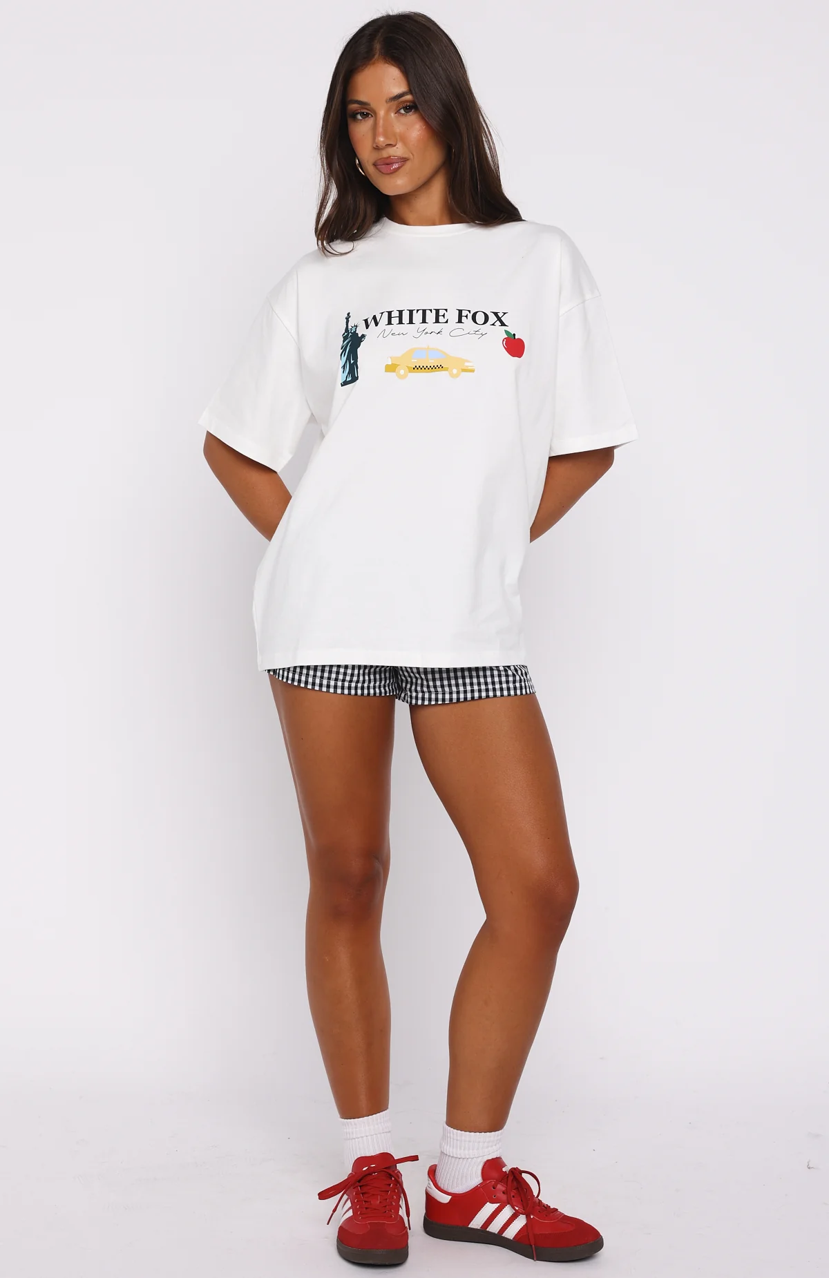 Feeling My Energy Oversized Tee White