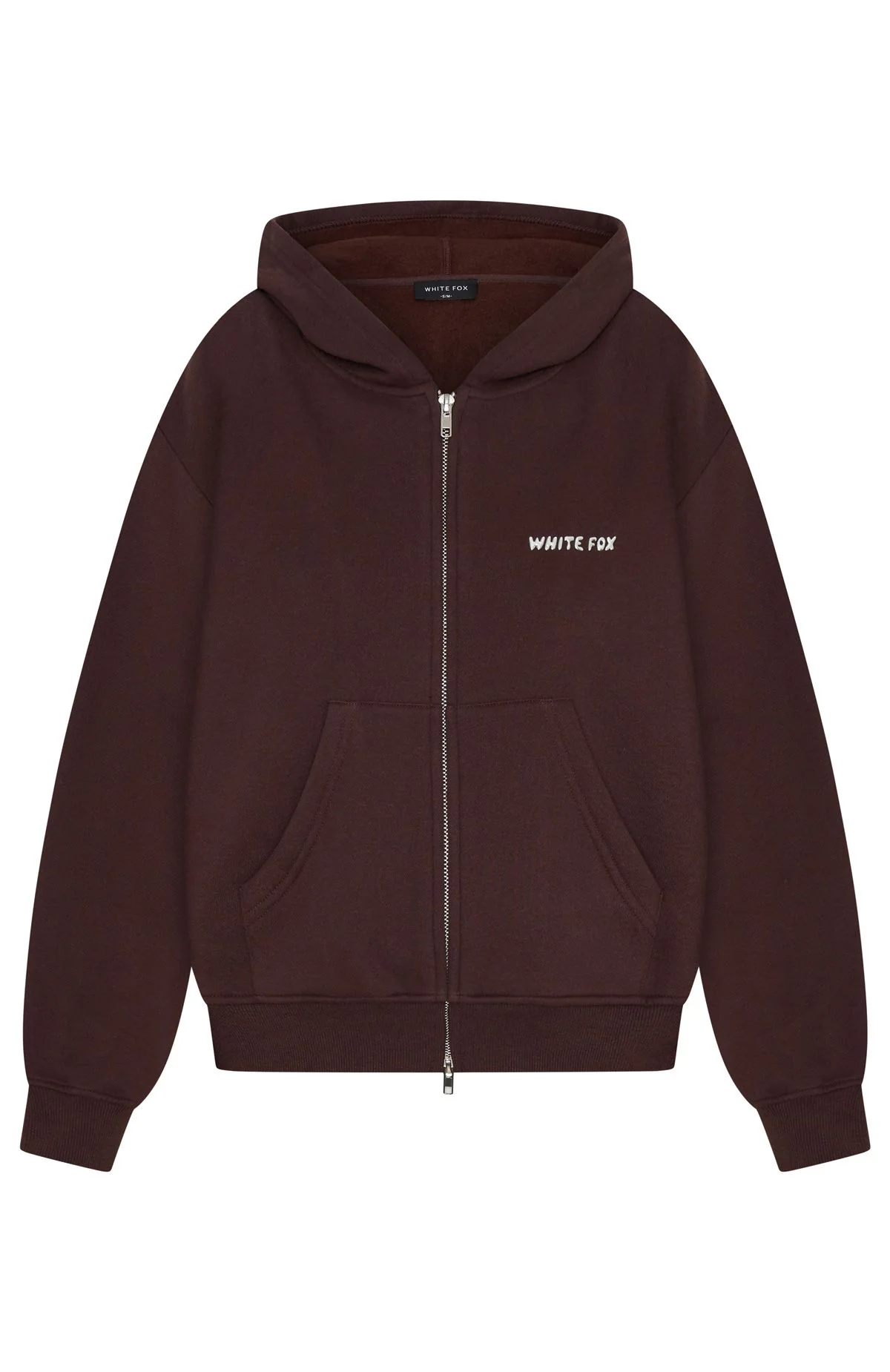 Test Drive Boxy Zip Front Hoodie Chocolate