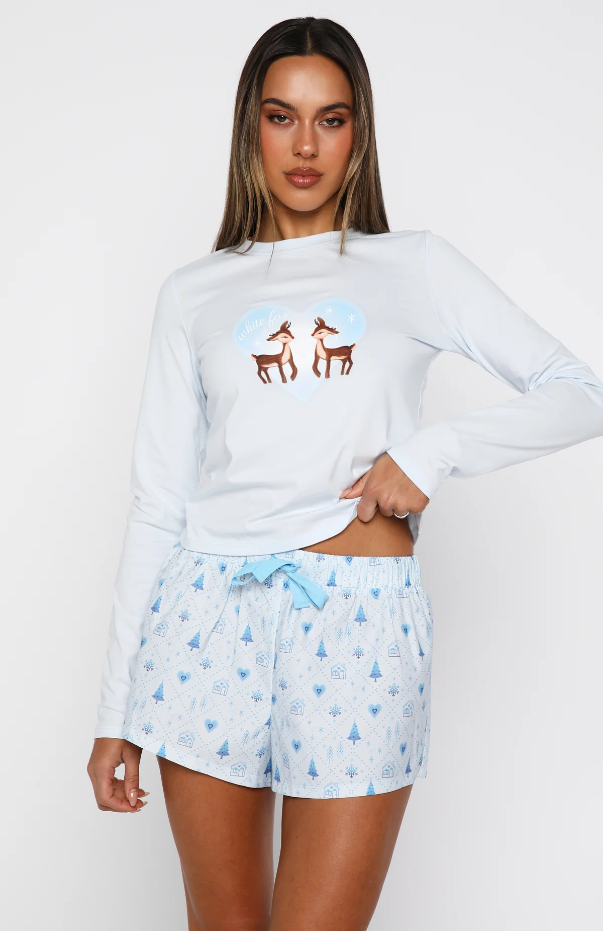 Baby It's Cold Outside Pyjama Shorts Morning Frost