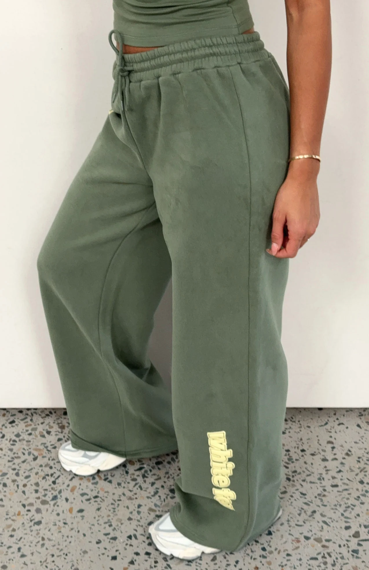 Ready To Go Wide Leg Sweatpants Khaki
