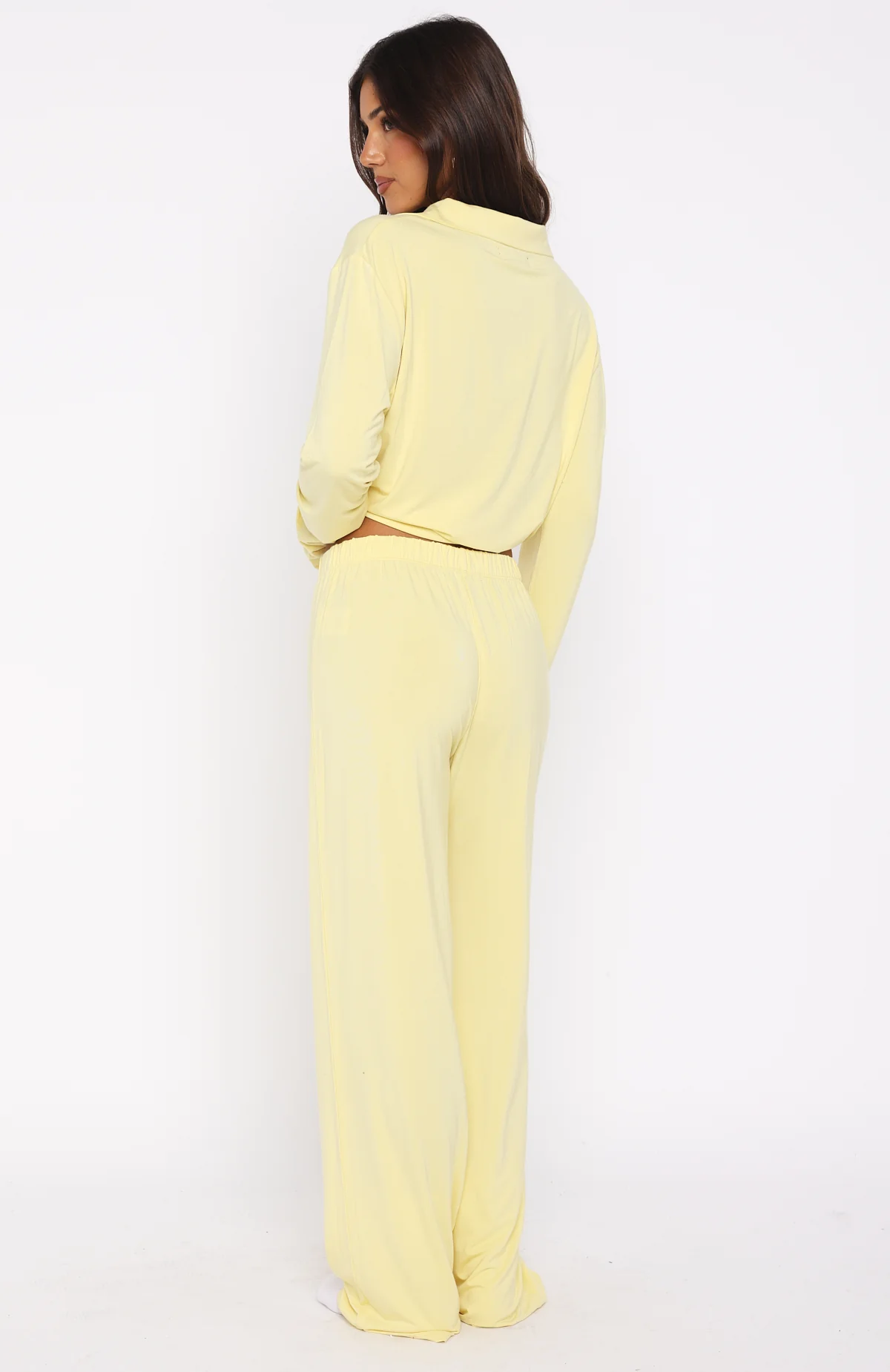 Pillow Talk Long Sleeve Pyjama Set Lemon