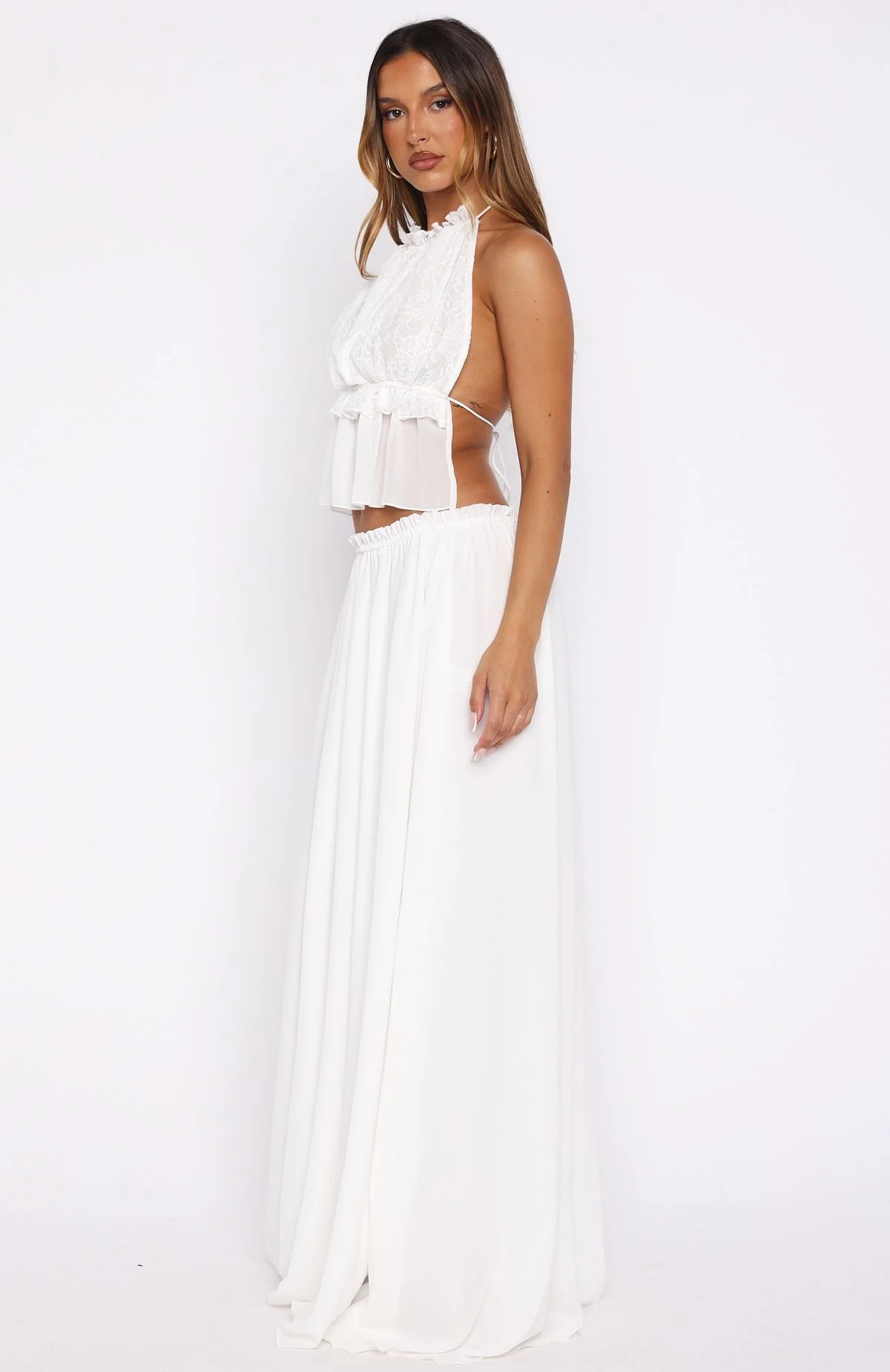 Pure Magic Maxi Skirt White