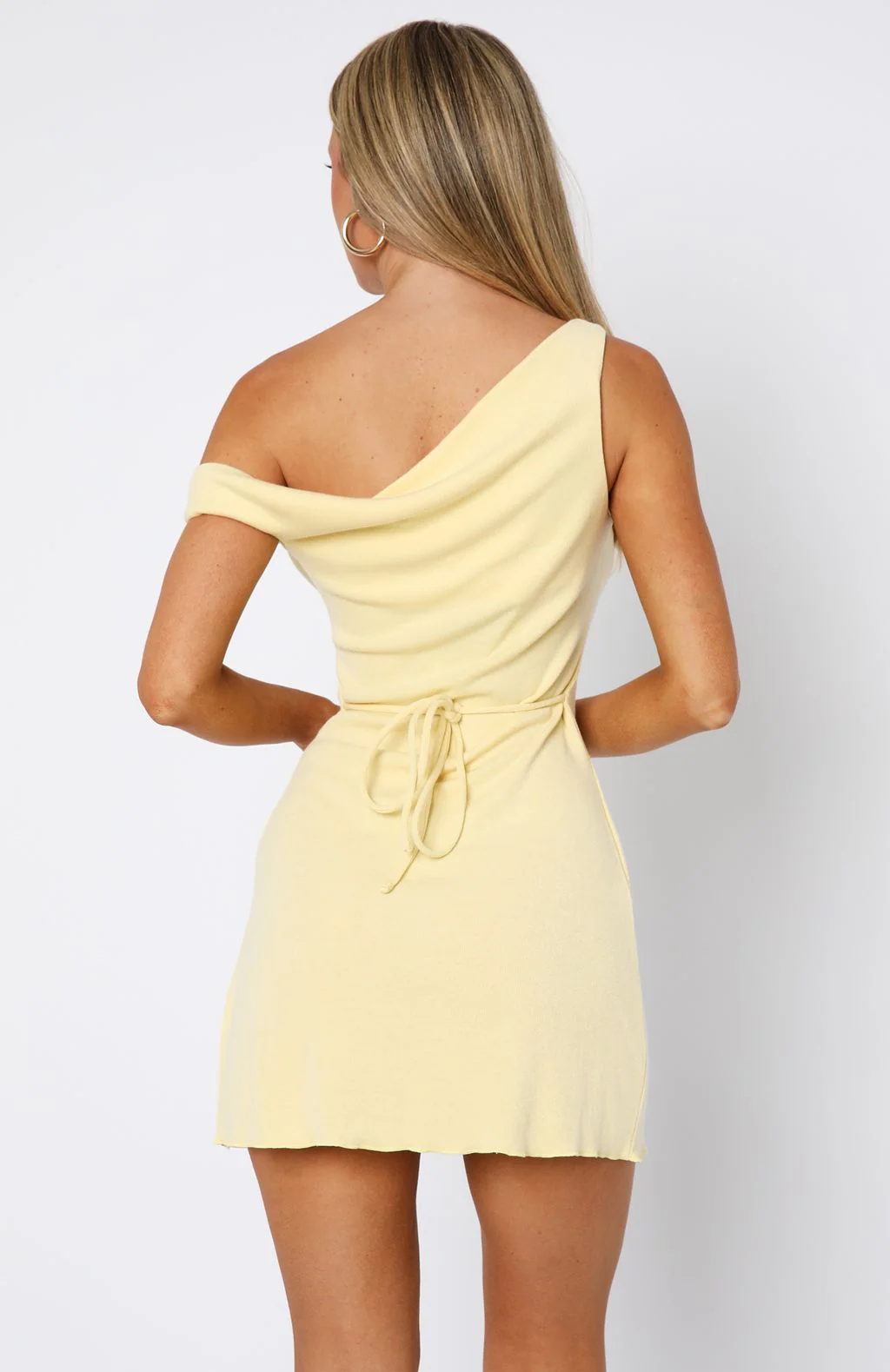 Nights Away Mini Dress Lemon
