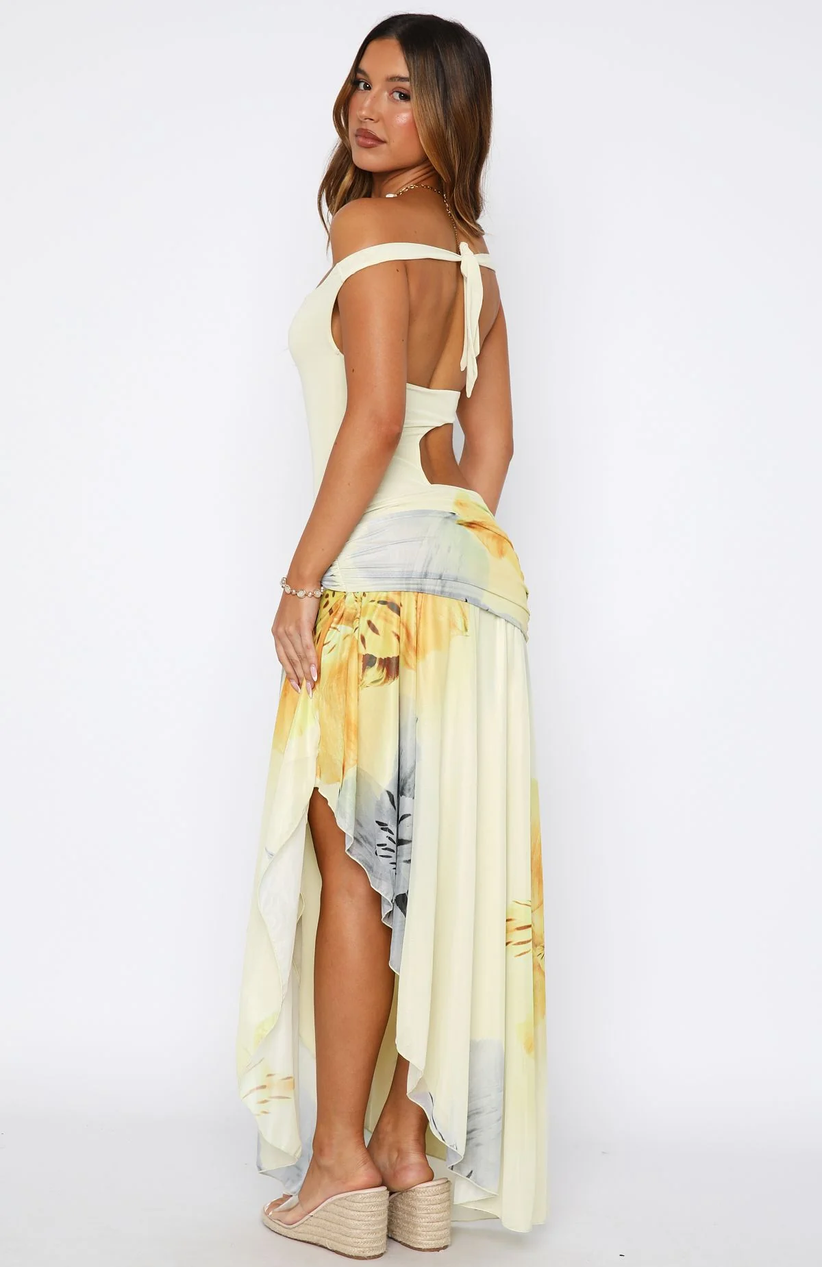 Florence Fling Maxi Dress Lemon Blossom