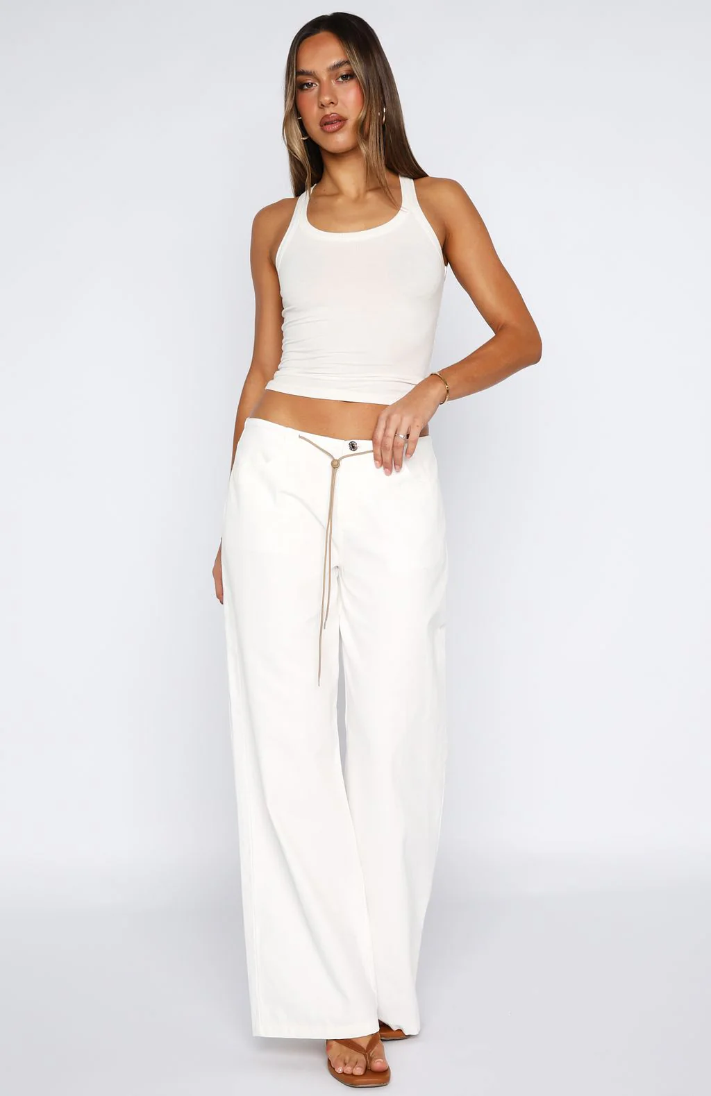 Never Really Over Pants White