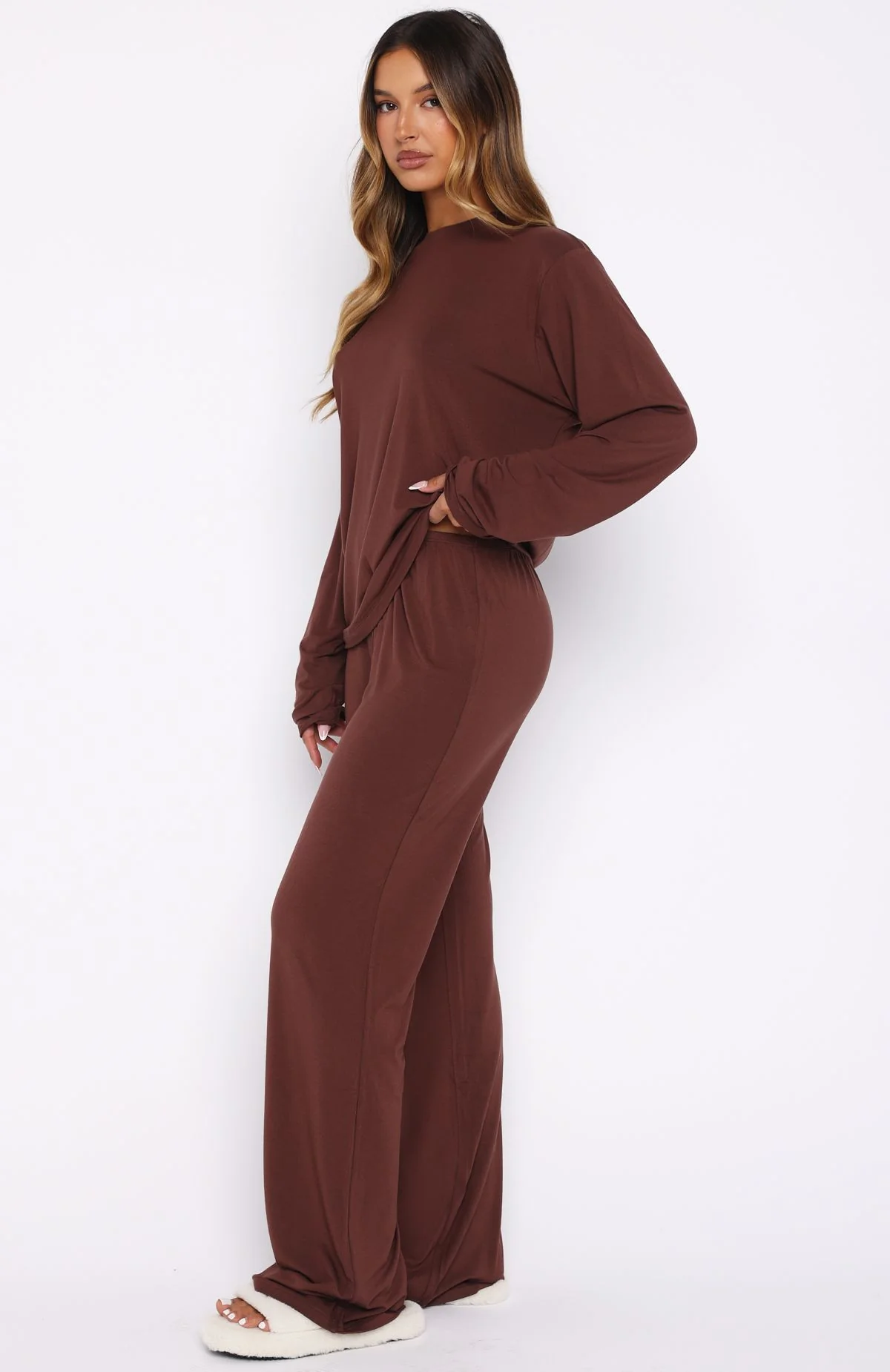 Slow Life Pyjama Pants Chocolate