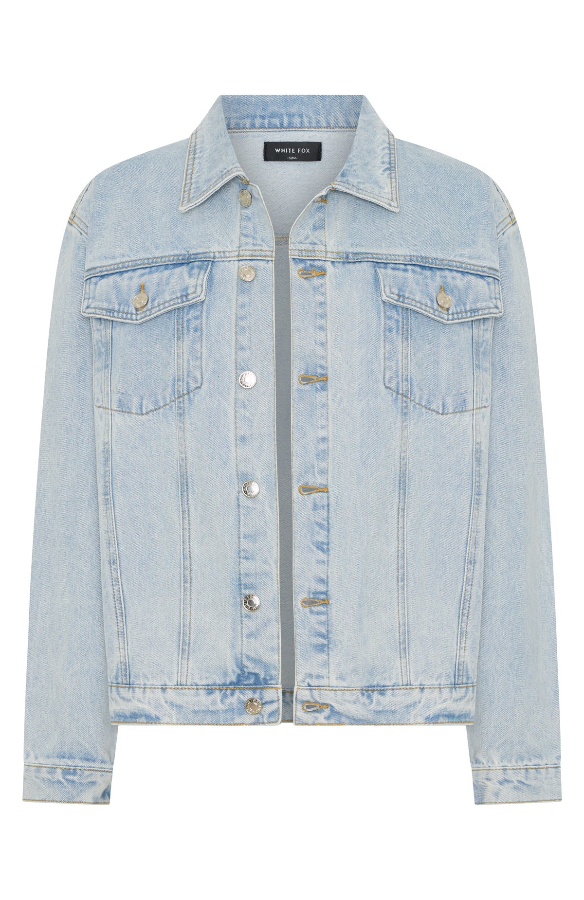 Adriana Oversized Denim Jacket Glacier Blue