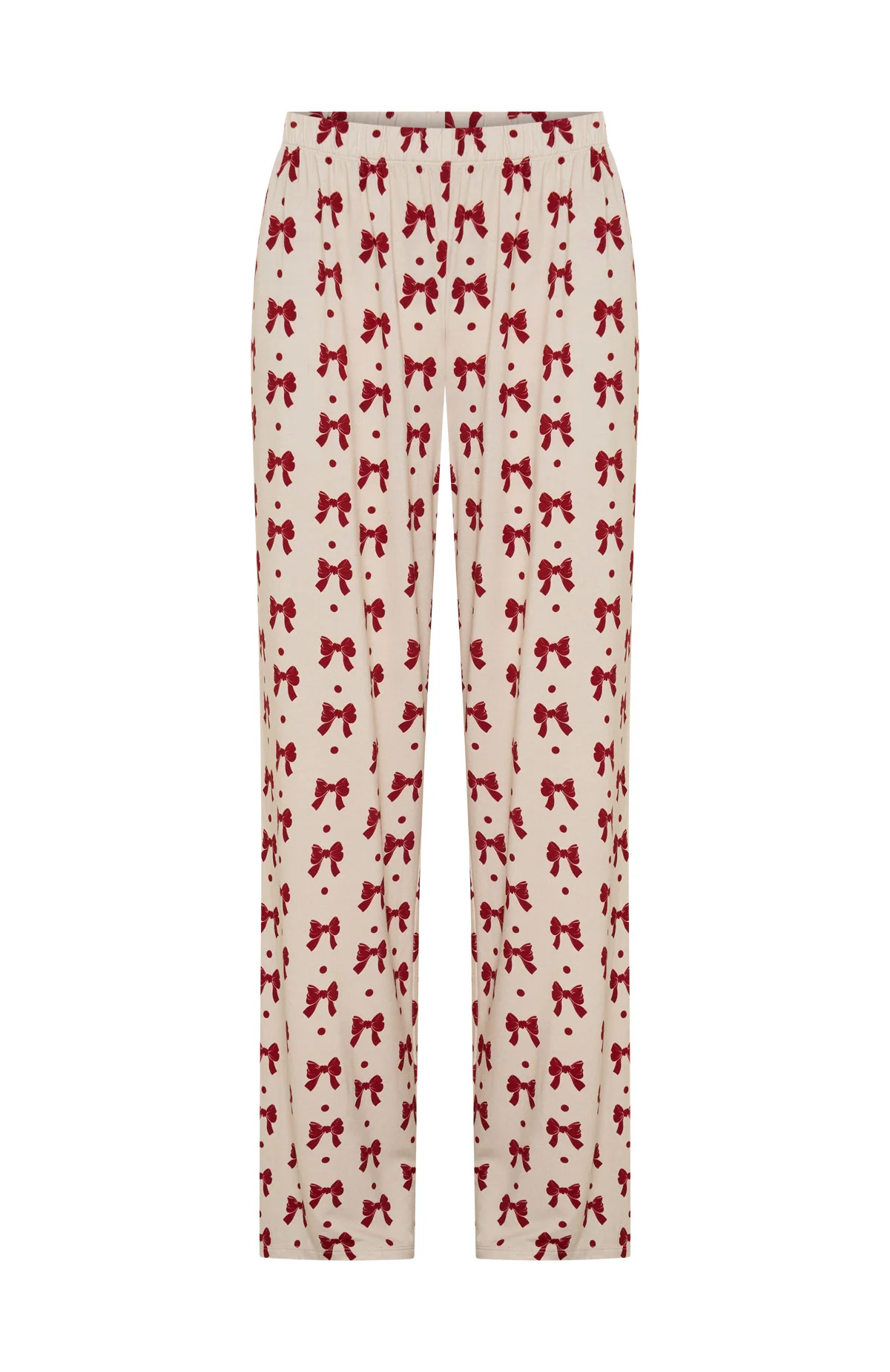 Pillow Talk Printed Long Sleeve Pyjama Set Bow Bliss