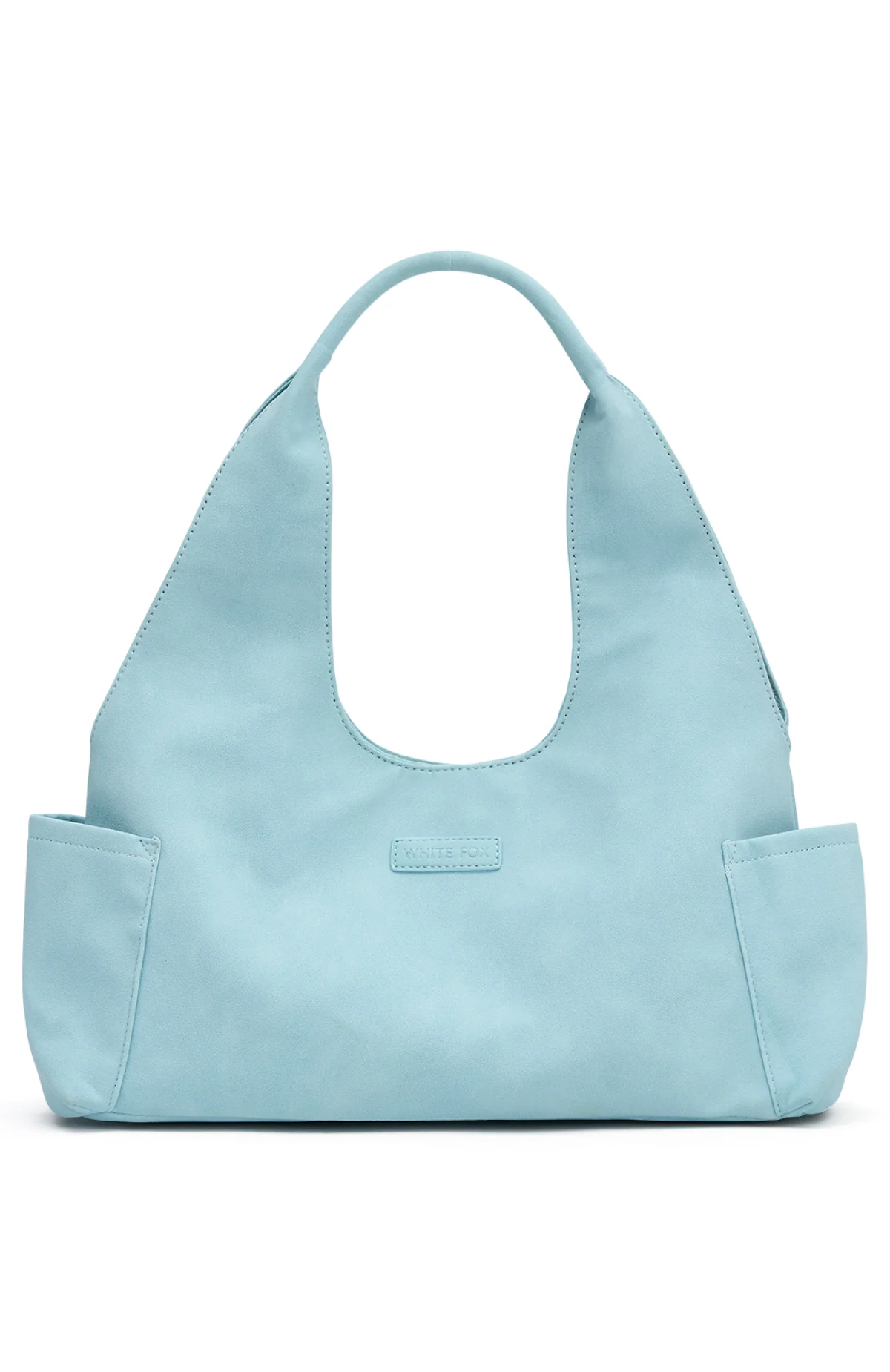 Cariane Shoulder Bag Baby Blue Faux Suede