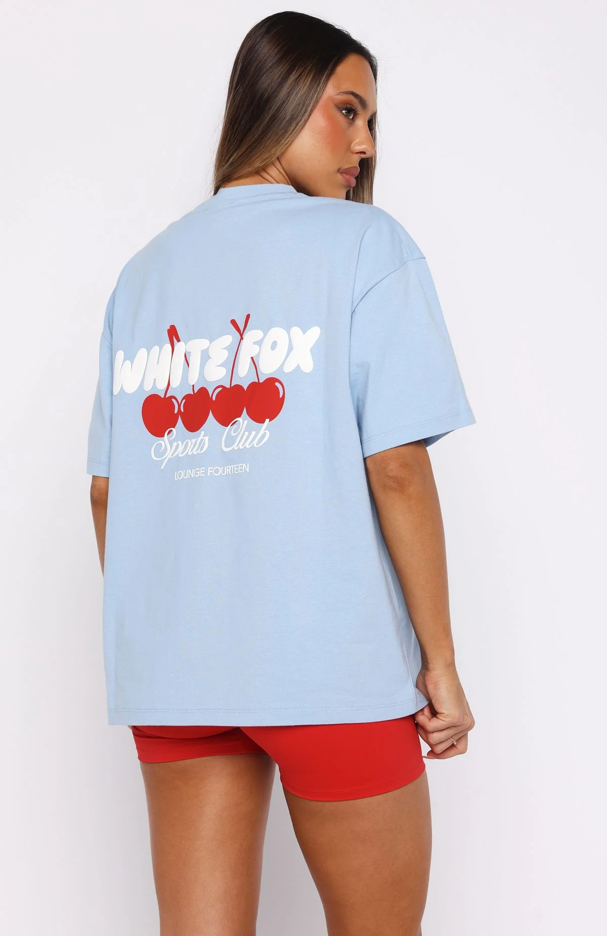 Club 14 Cassie Oversized Tee Blue