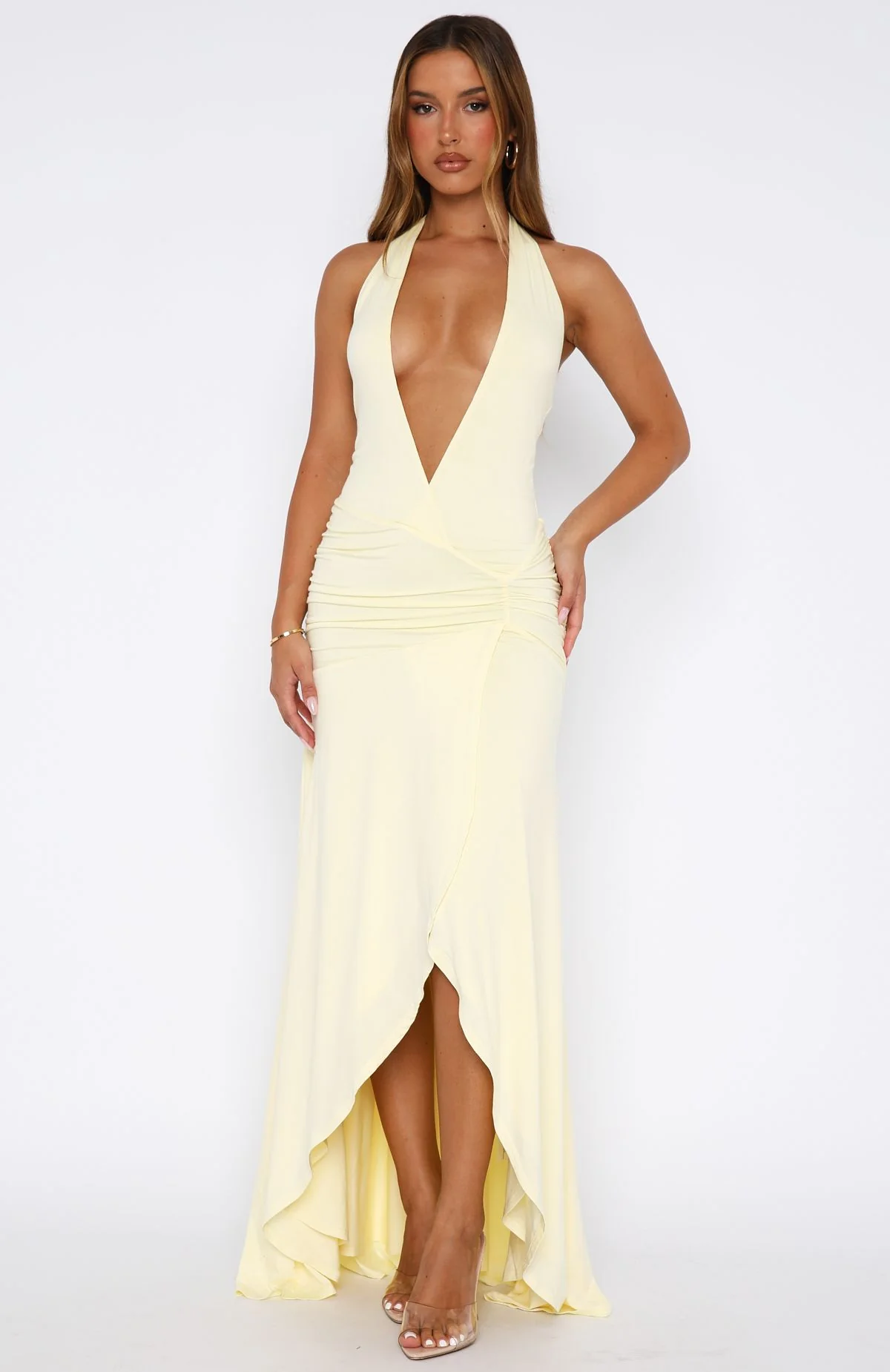 Grande Dame Maxi Dress Lemon