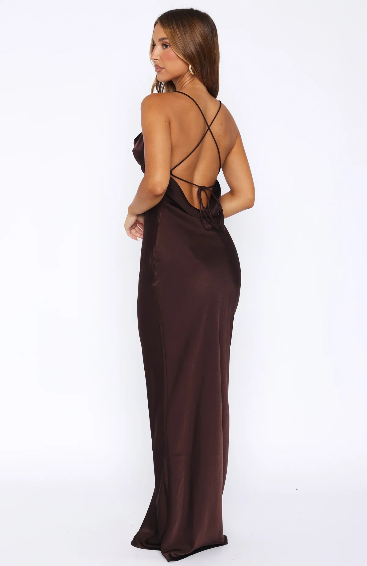 Over My Head Maxi Dress Chocolate