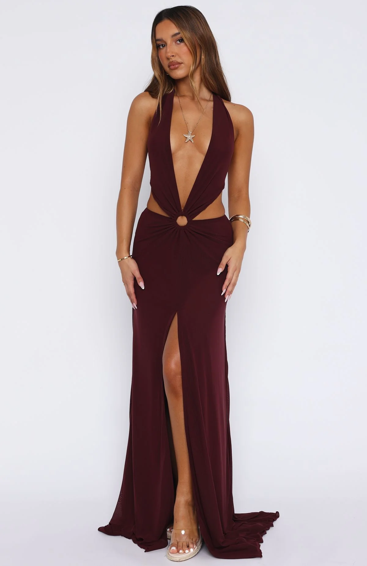 Tuscany Twilight Maxi Dress Plum