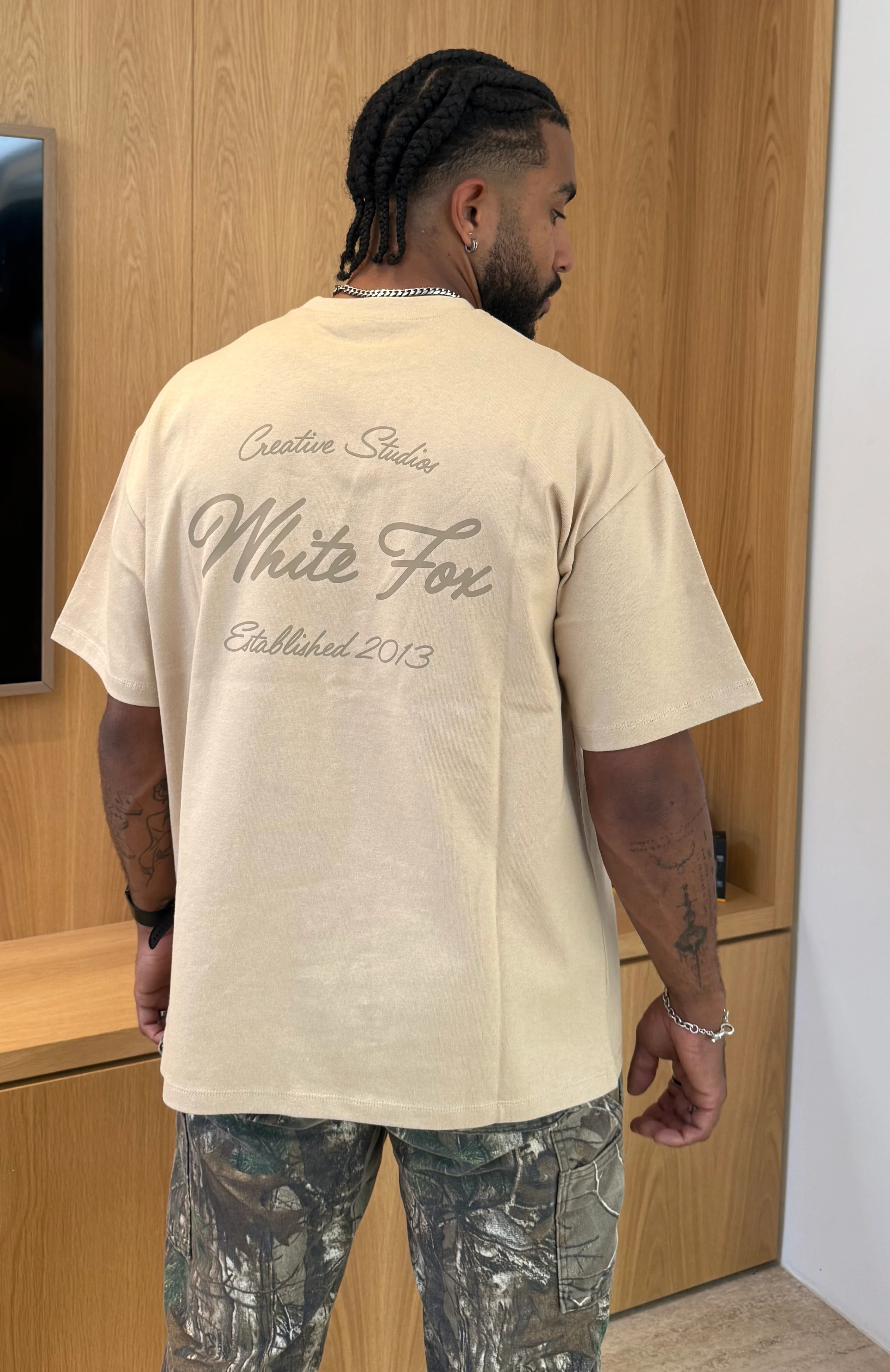 Creative Studios Oversized Tee Oatmeal