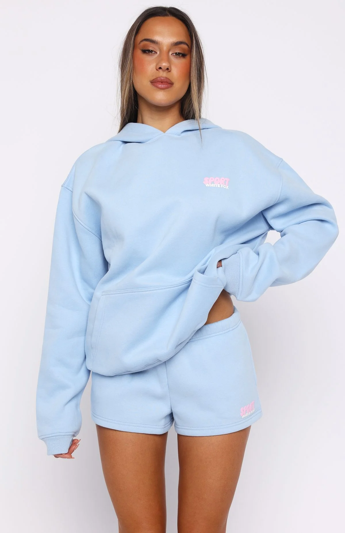 Club 14 Peyton Oversized Hoodie Blue
