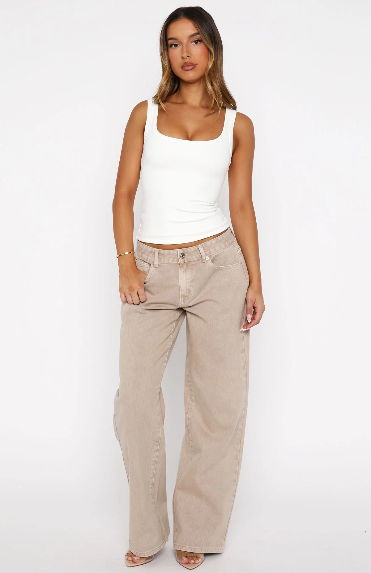 Chill Vibes Tank Top White