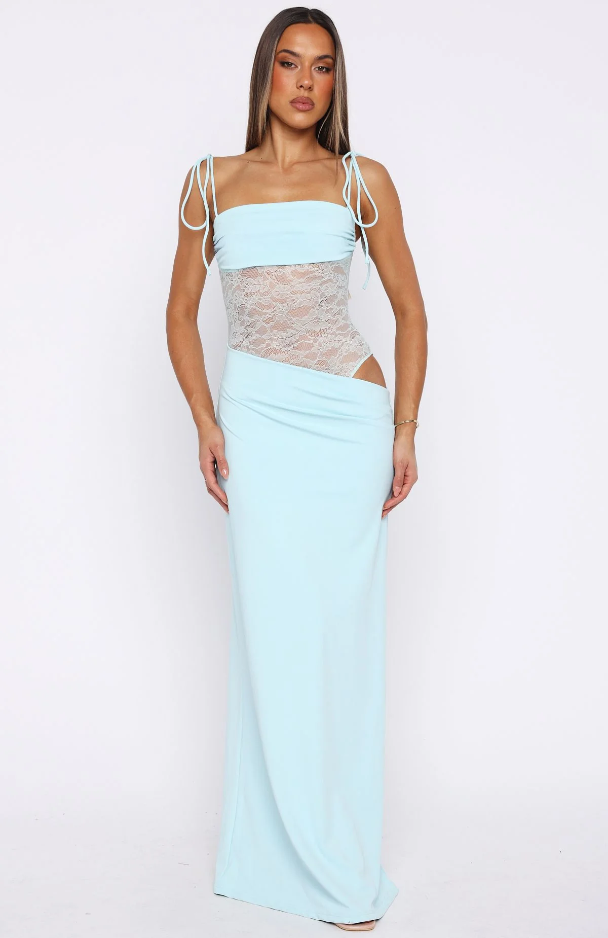 Compliment Me Maxi Dress Baby Blue